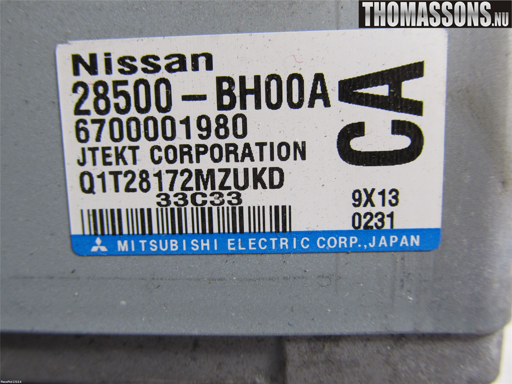 Nissan NOTE E11 06-14 Servostyring Eletrisk Pumpe