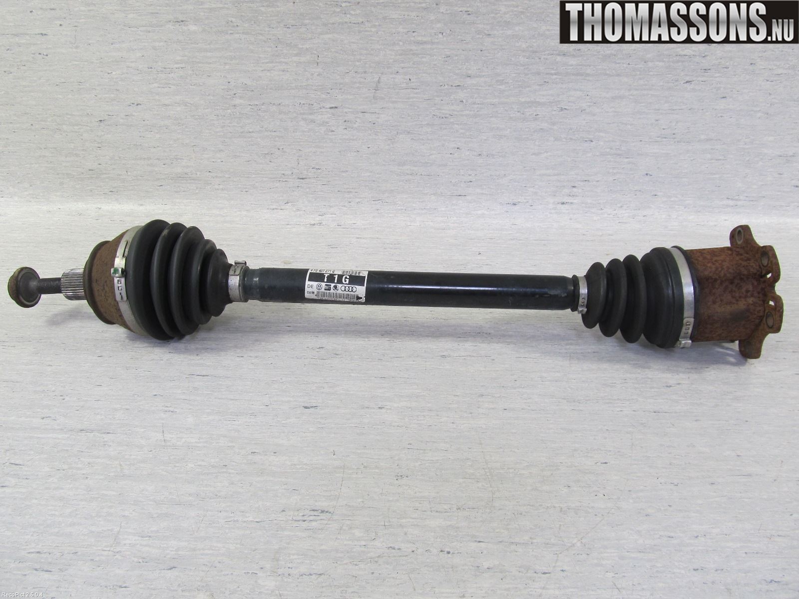 Audi A6/S6     05-11 Drivaksel Foran Kompl Venstre