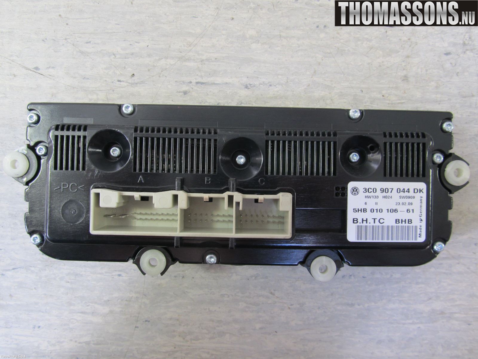 Volkswagen VW PASSAT 05-11 Varme Ac Betjening-Display