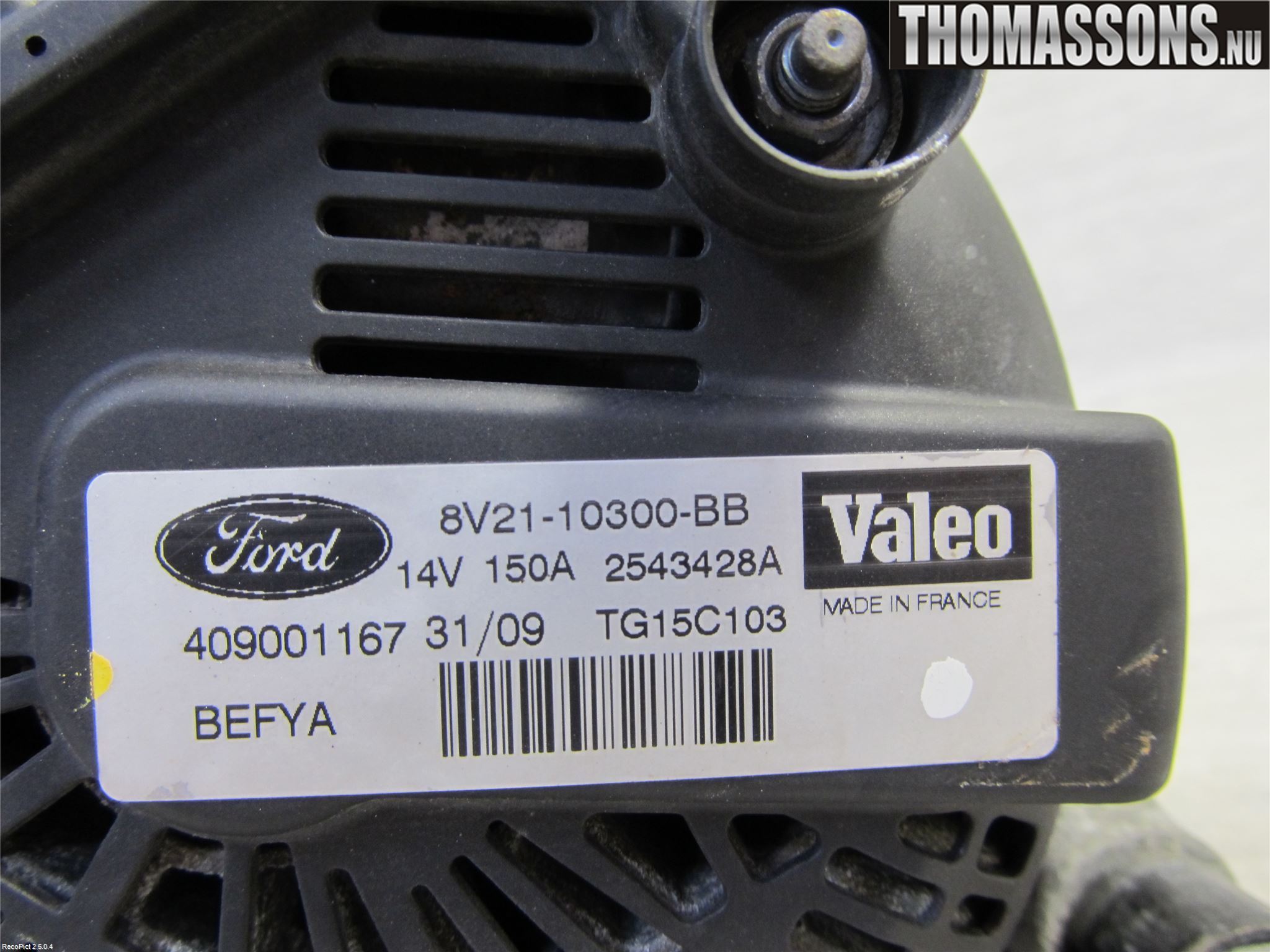 Mazda 2 (DE) 08-15 Dynamo