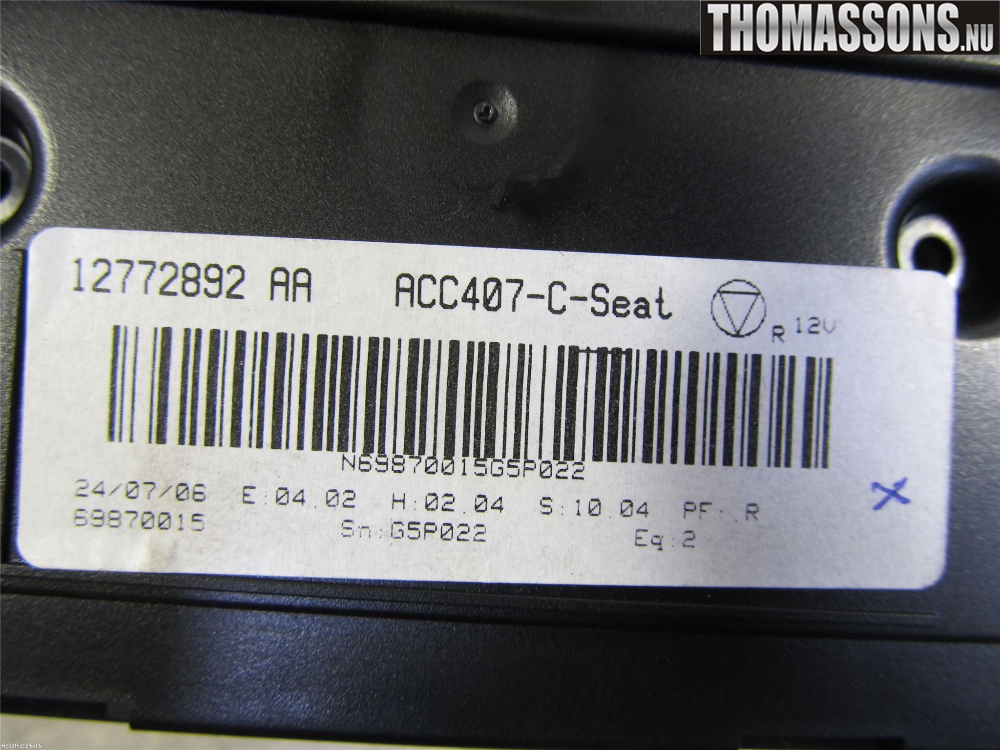 Saab 9-3 VER 2 Varme Ac Betjening-Display