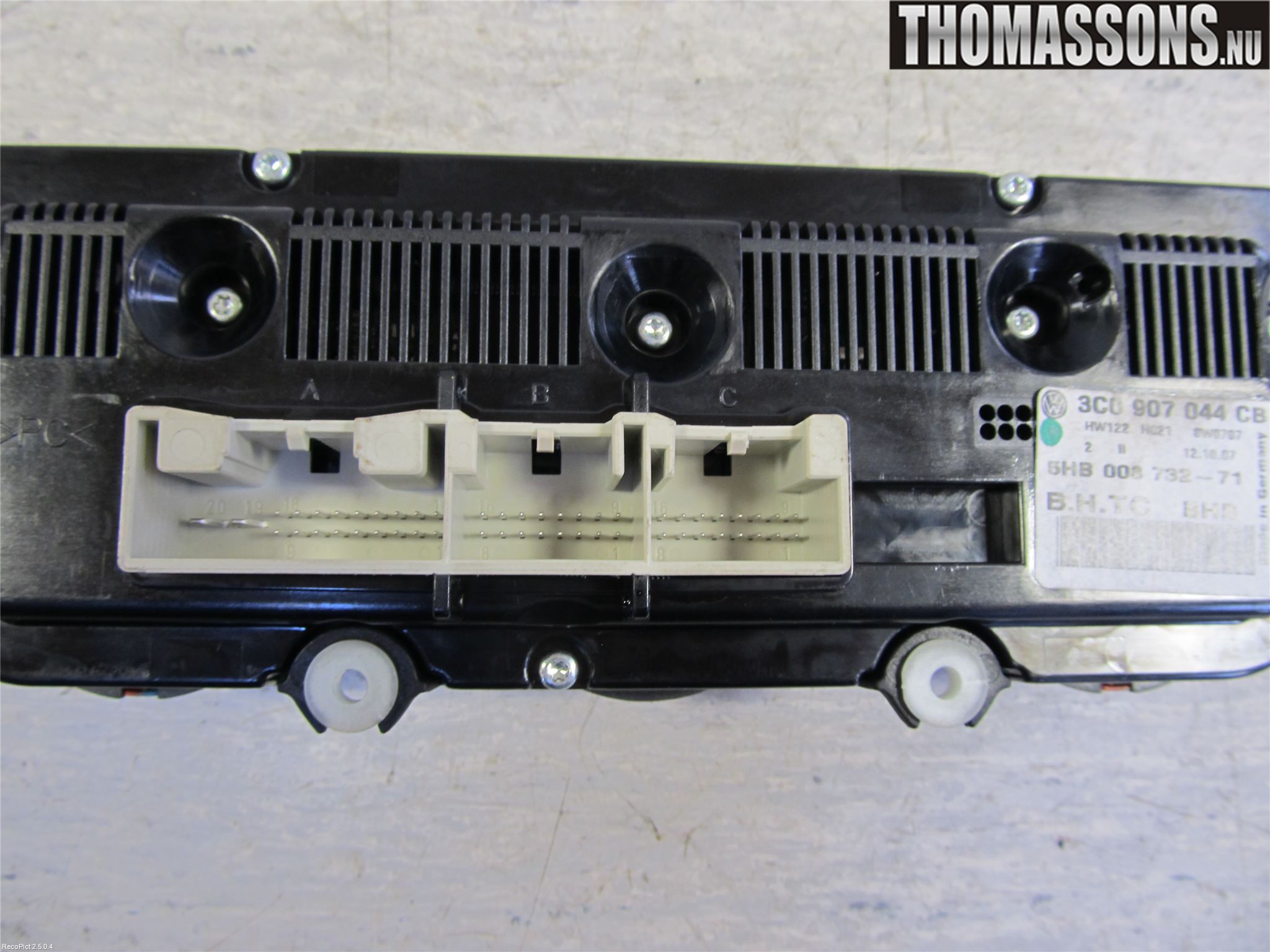 Volkswagen VW PASSAT 05-11 Varme Ac Betjening-Display
