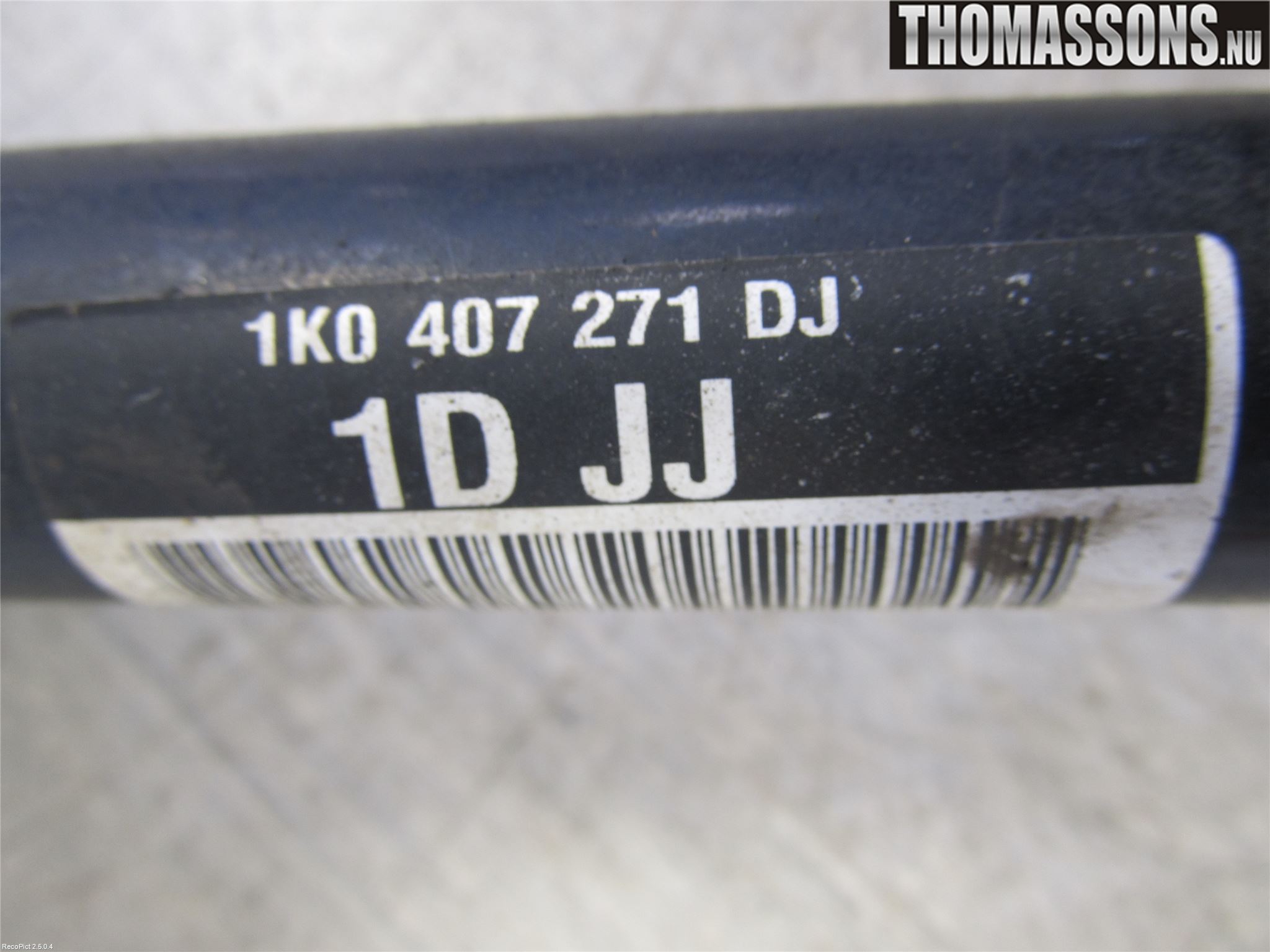 Volkswagen VW GOLF V 04-09 Drivaksel Foran Kompl Venstre