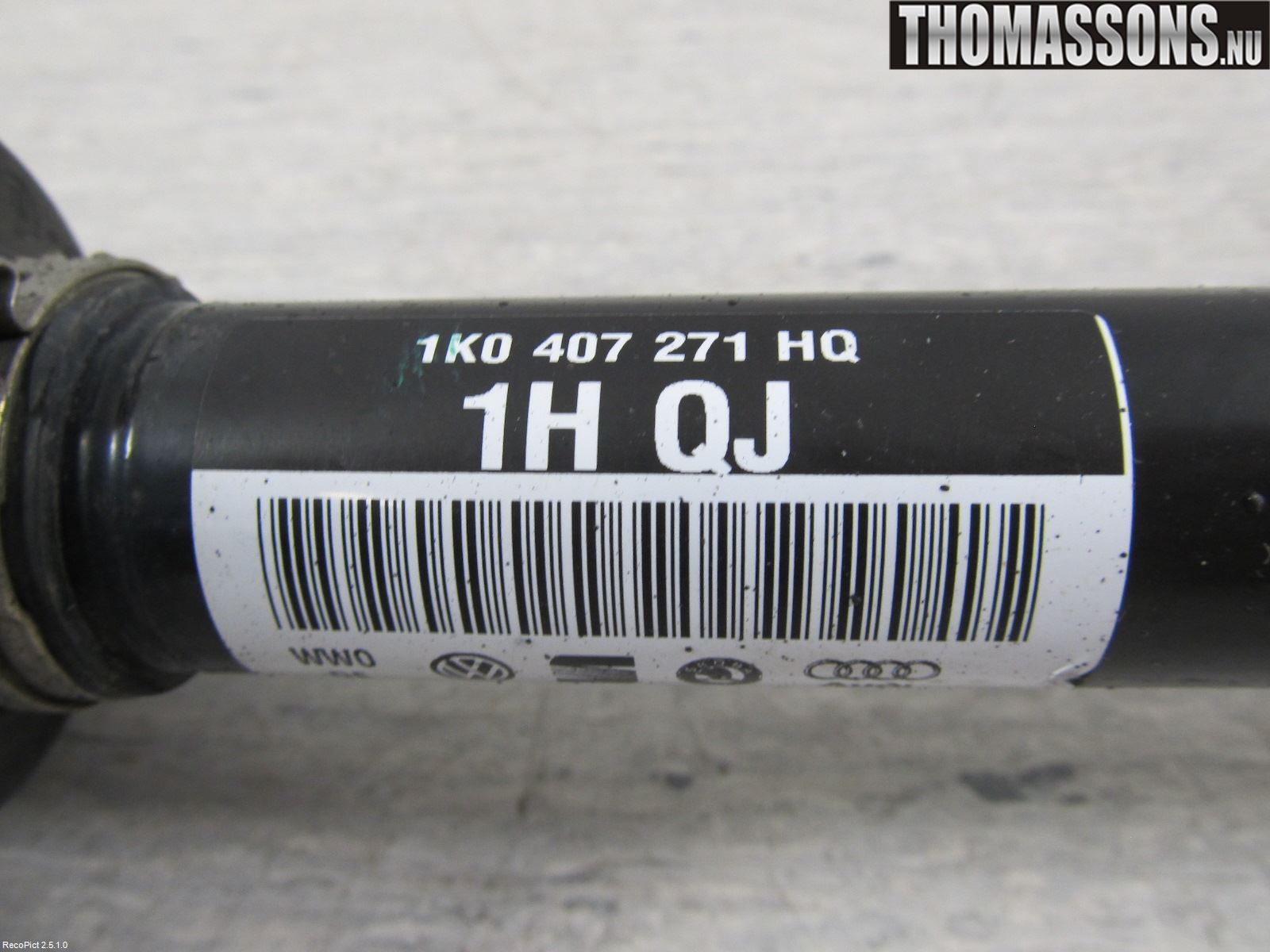 Seat LEON 06-12 Drivaksel Foran Kompl Venstre