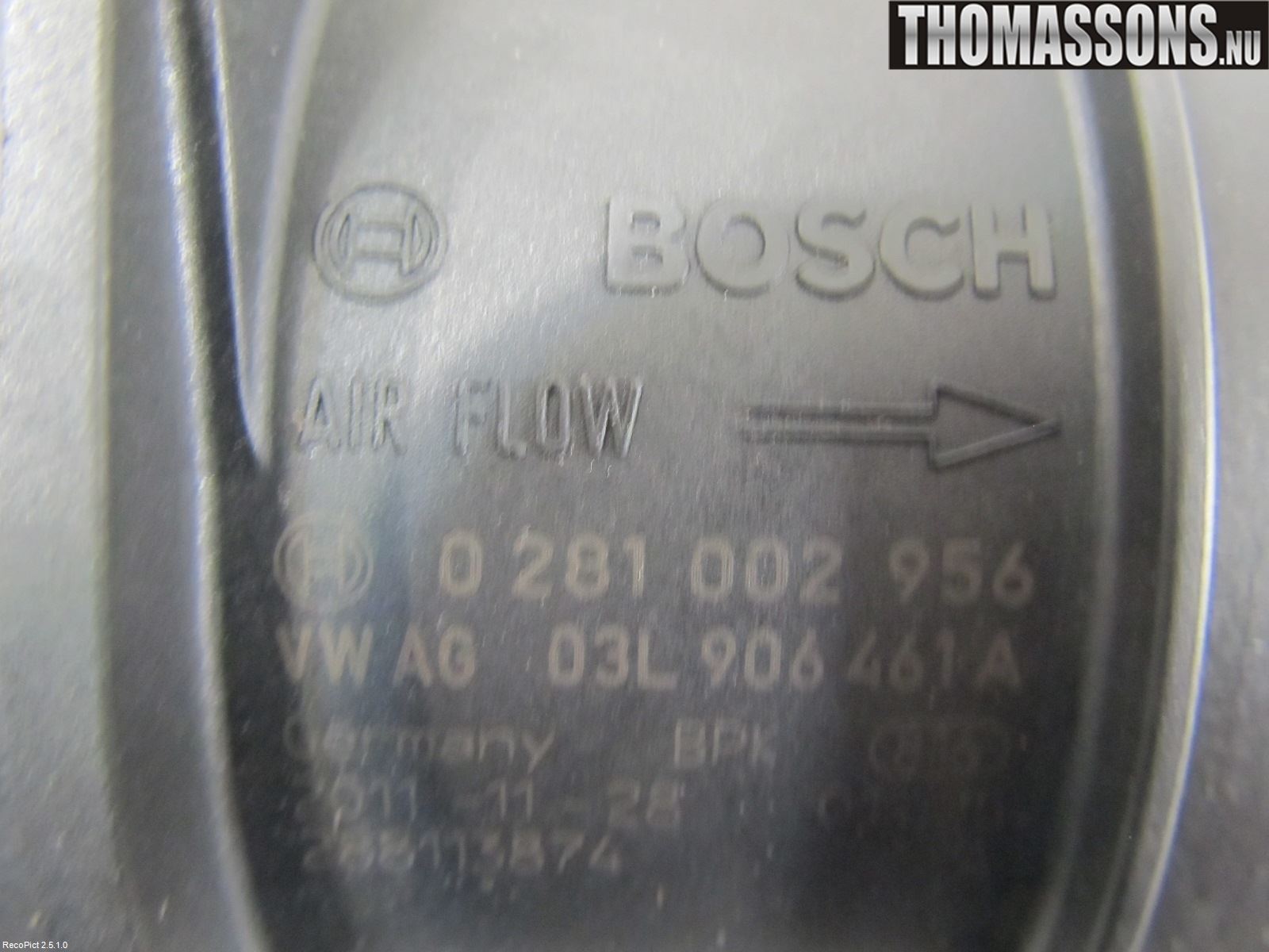 Volkswagen VW PASSAT 11-14 Inns Luftmassemåler