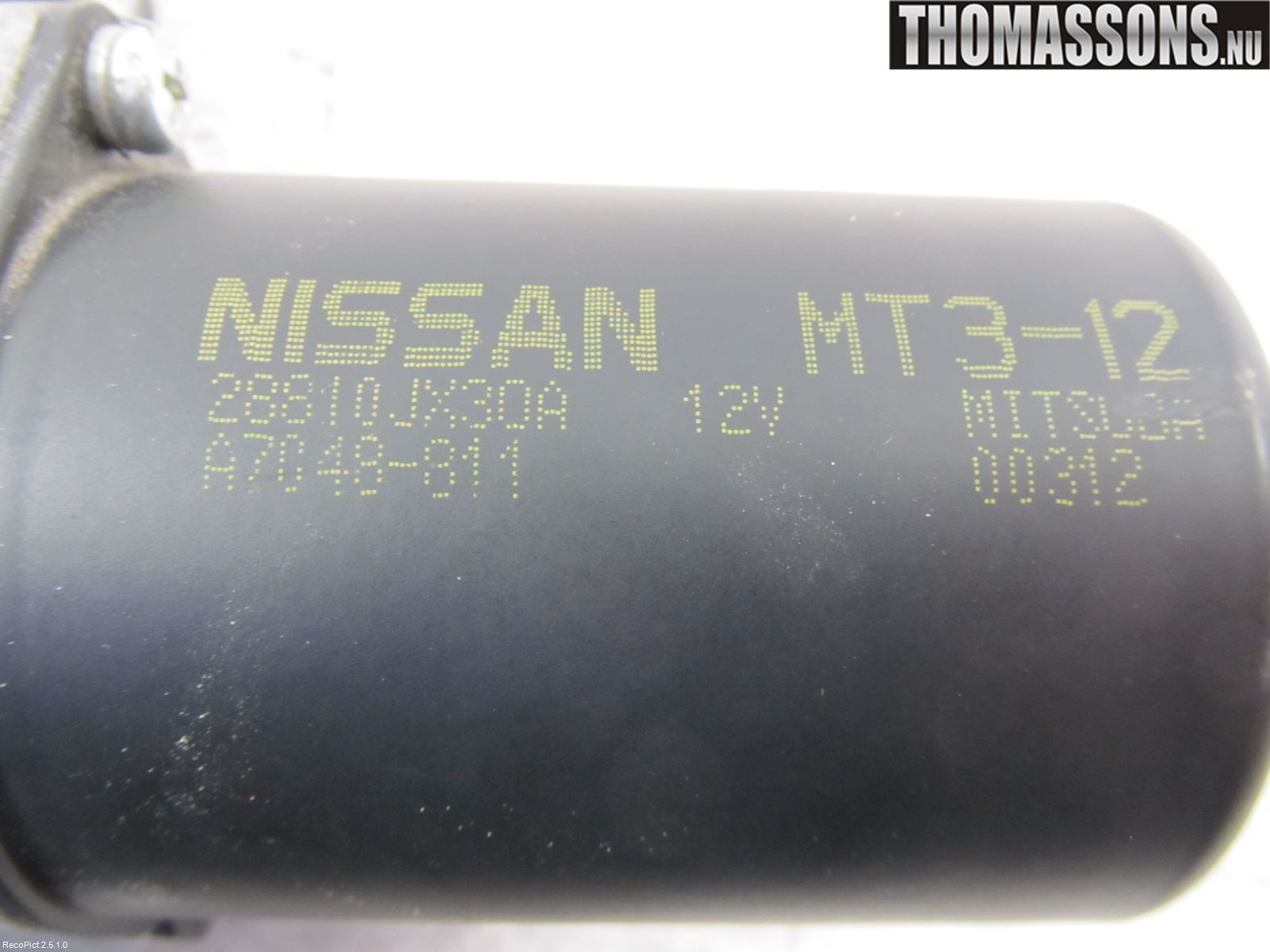 Nissan NV200/NV200 COMBI Viskermotor Frontrute