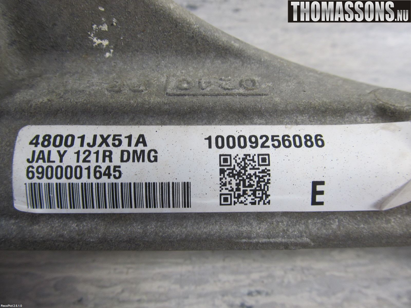 Nissan NV200/NV200 COMBI Servo Snekke - Tannstang