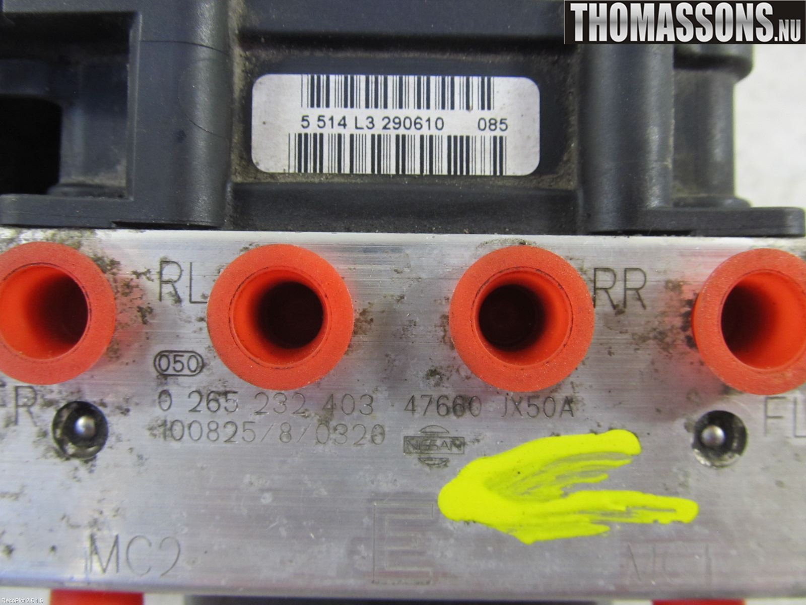 Nissan NV200/NV200 COMBI Abs Hydraulikkaggregat