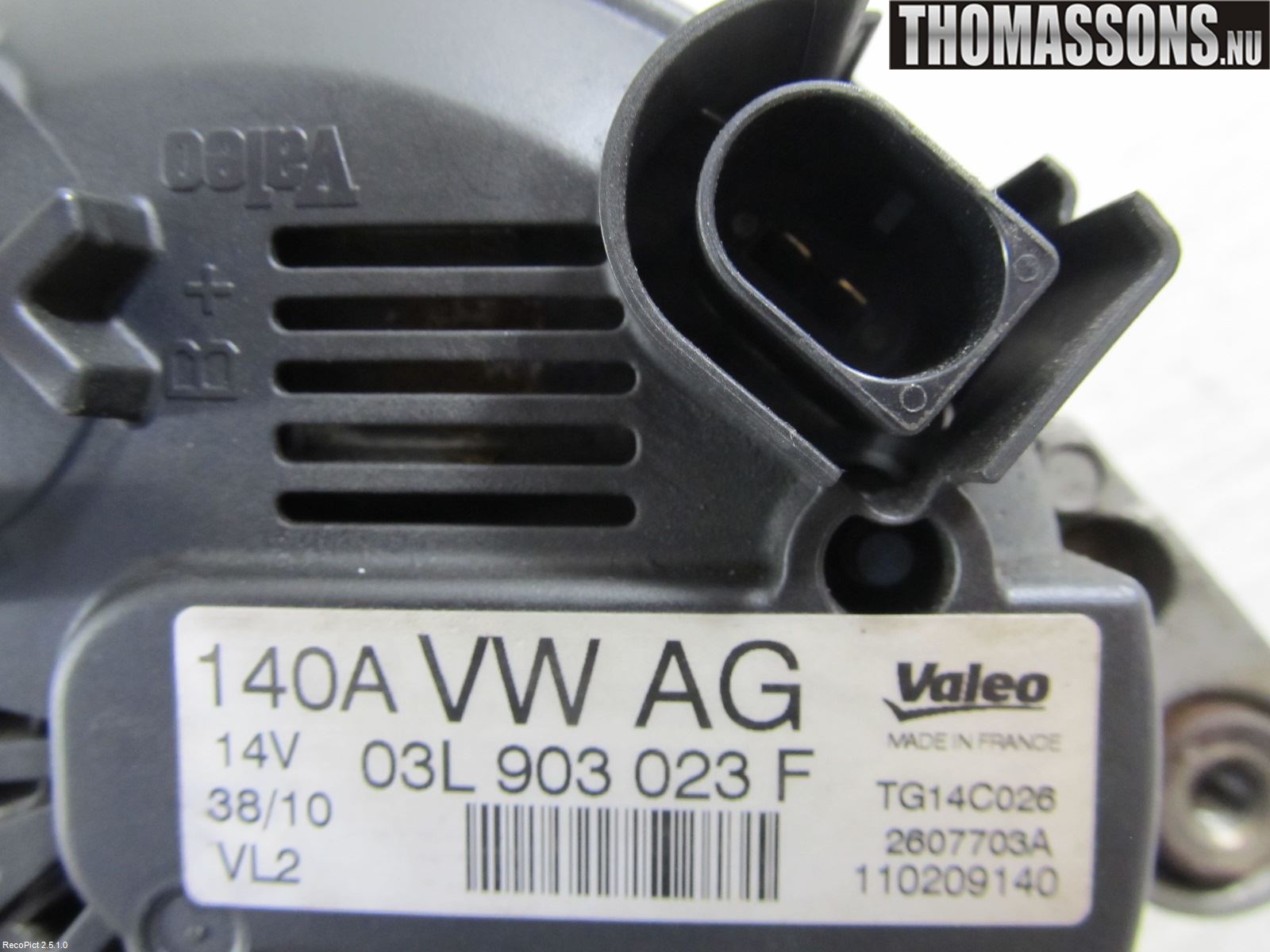 Volkswagen VW GOLF VI 09-13 Dynamo