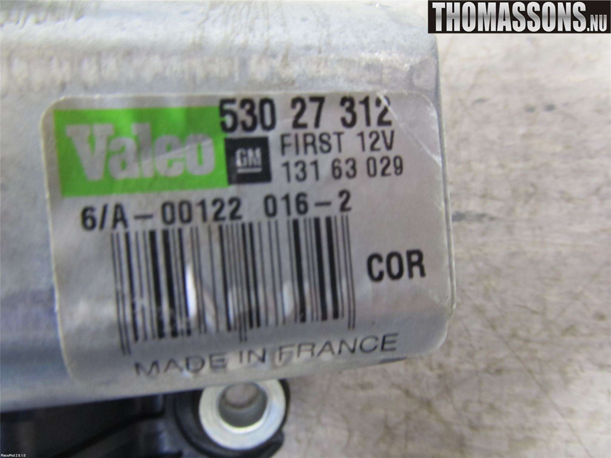 Opel CORSA D 07-14 Viskermotor Bakluke