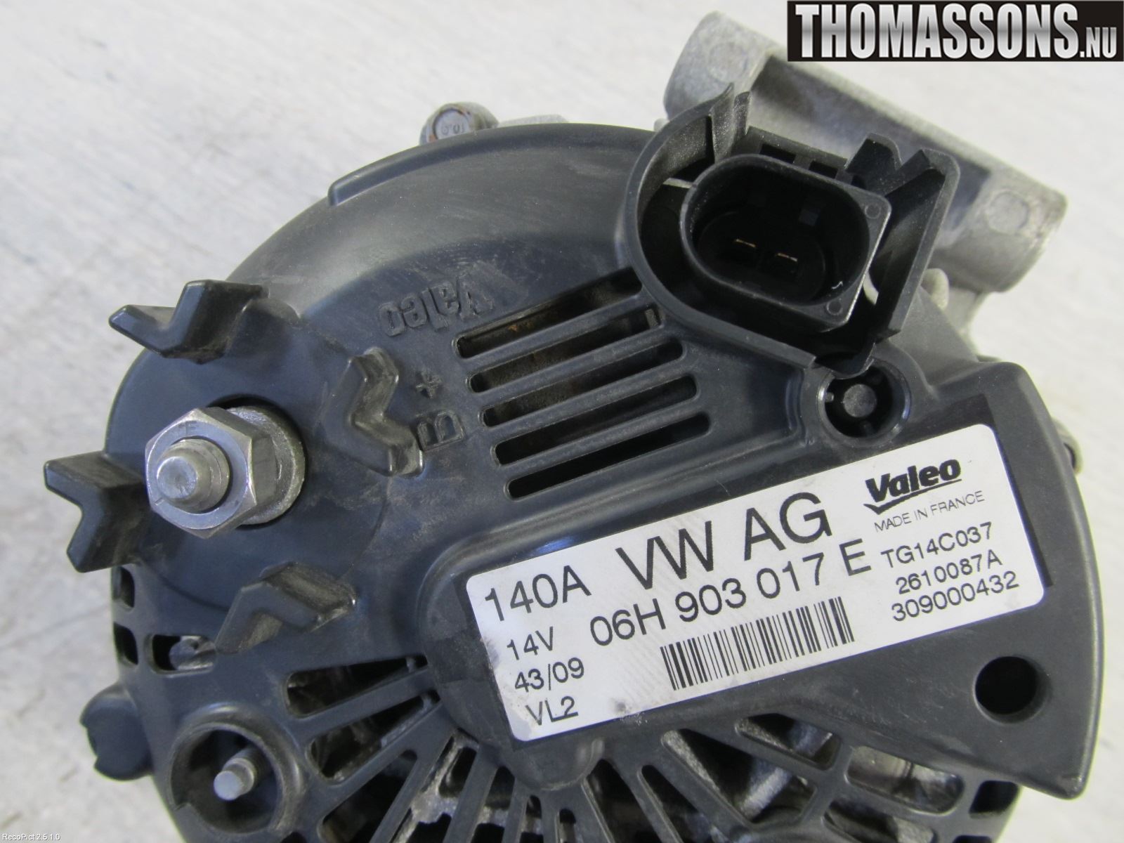 Audi A3/S3 05-13 Dynamo
