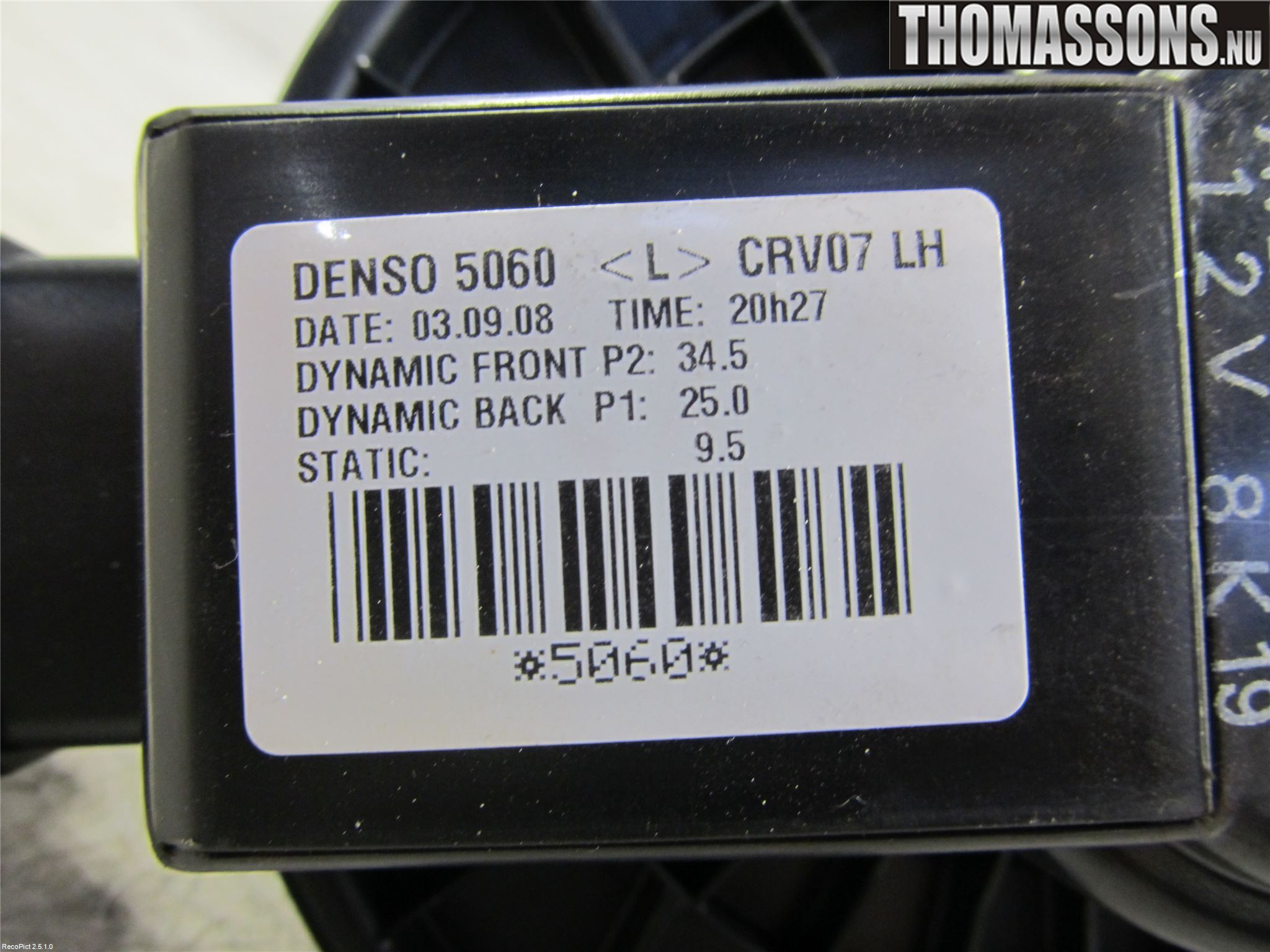 Honda CR-V 07-12 Varmeapparat Viftemotor