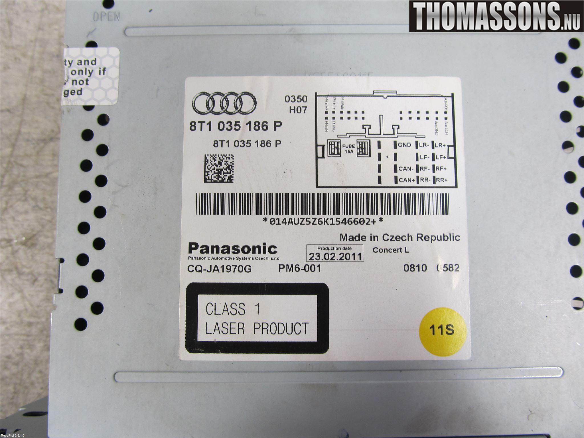 Audi A4/S4 08-11 Stereo Radio Med Cd