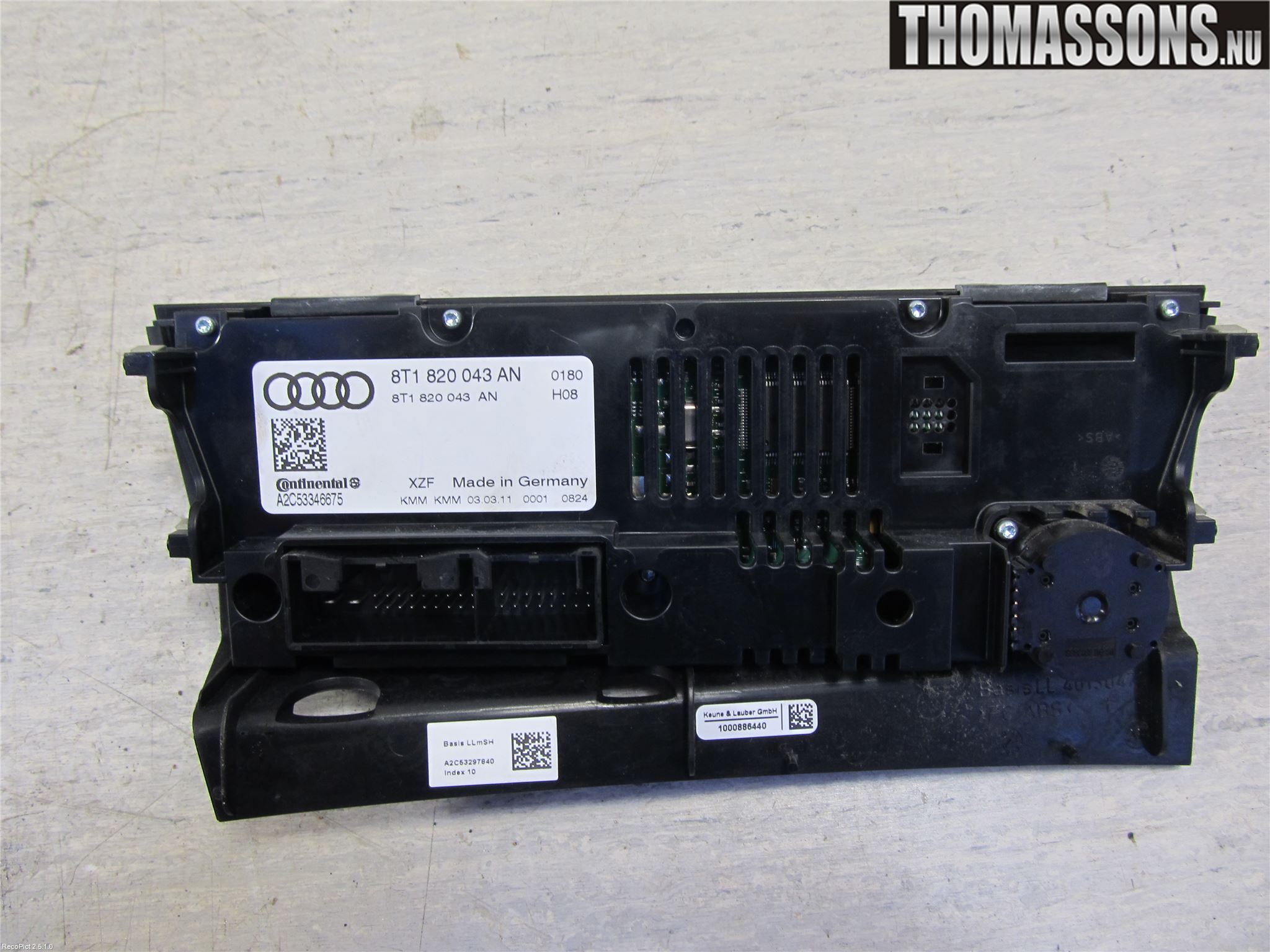Audi A4/S4 08-11 Varme Ac Betjening-Display