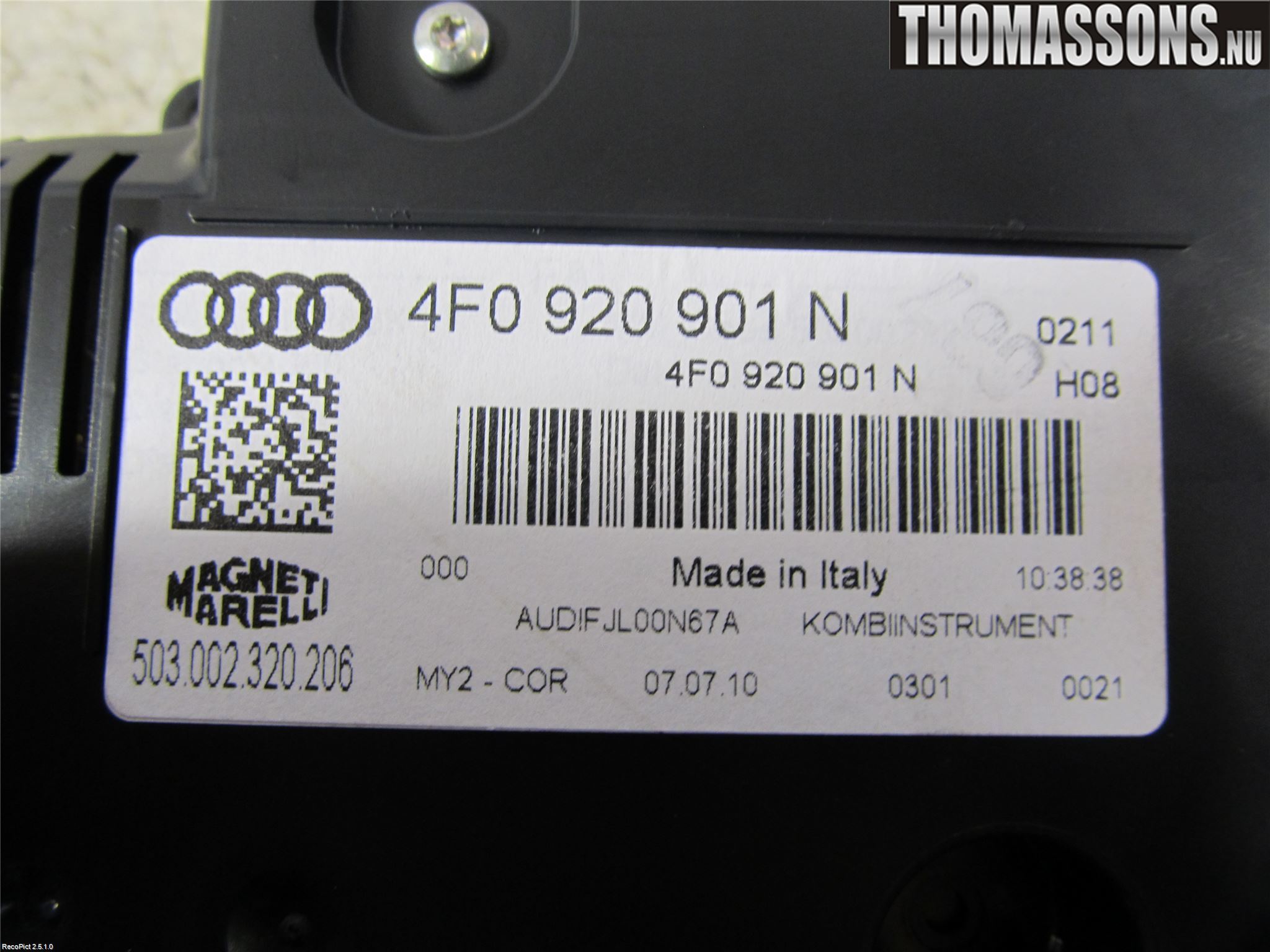 Audi A6/S6     05-11 Instr Kombinert