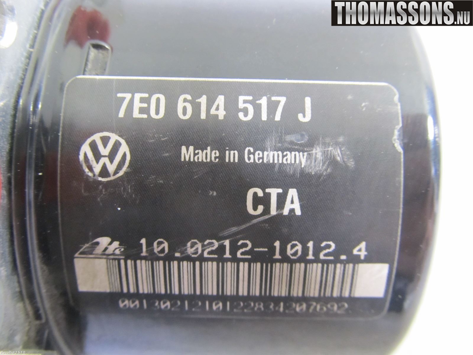 Volkswagen VW TRANSP/CARAVELLE (T5) 04-15 Abs Hydraulikkaggregat