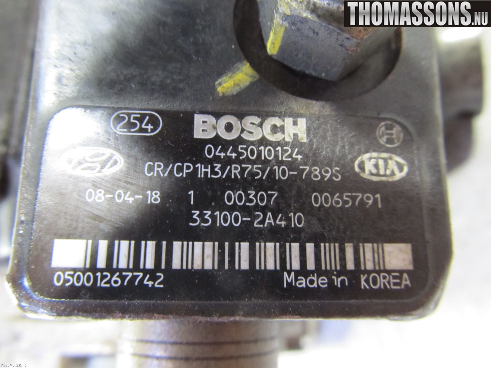 Hyundai i30 FD 07-12 Drivstoff Dieselpumpe Hoved