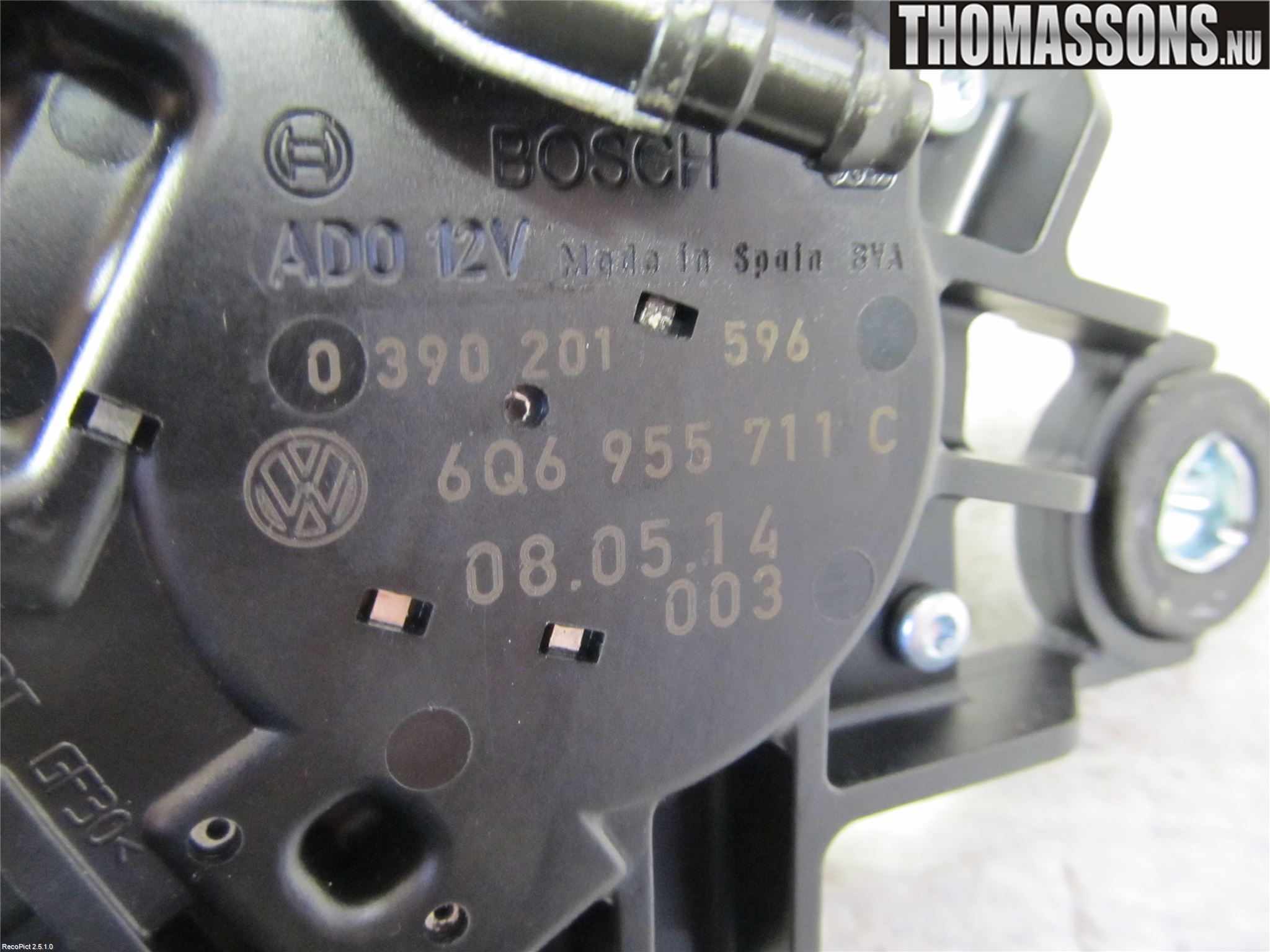 Volkswagen VW POLO 05-09 Viskermotor Bakluke