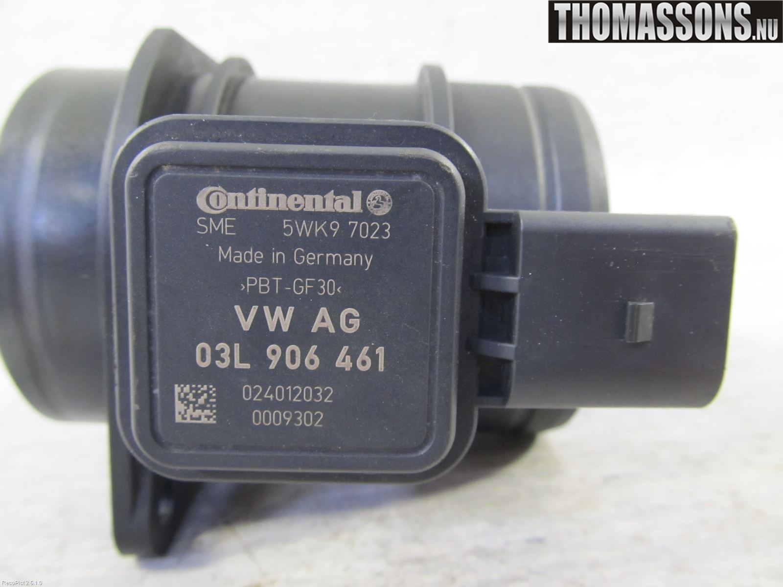 Volkswagen VW GOLF PLUS/CROSS GOLF 04-14 Inns Luftmassemåler