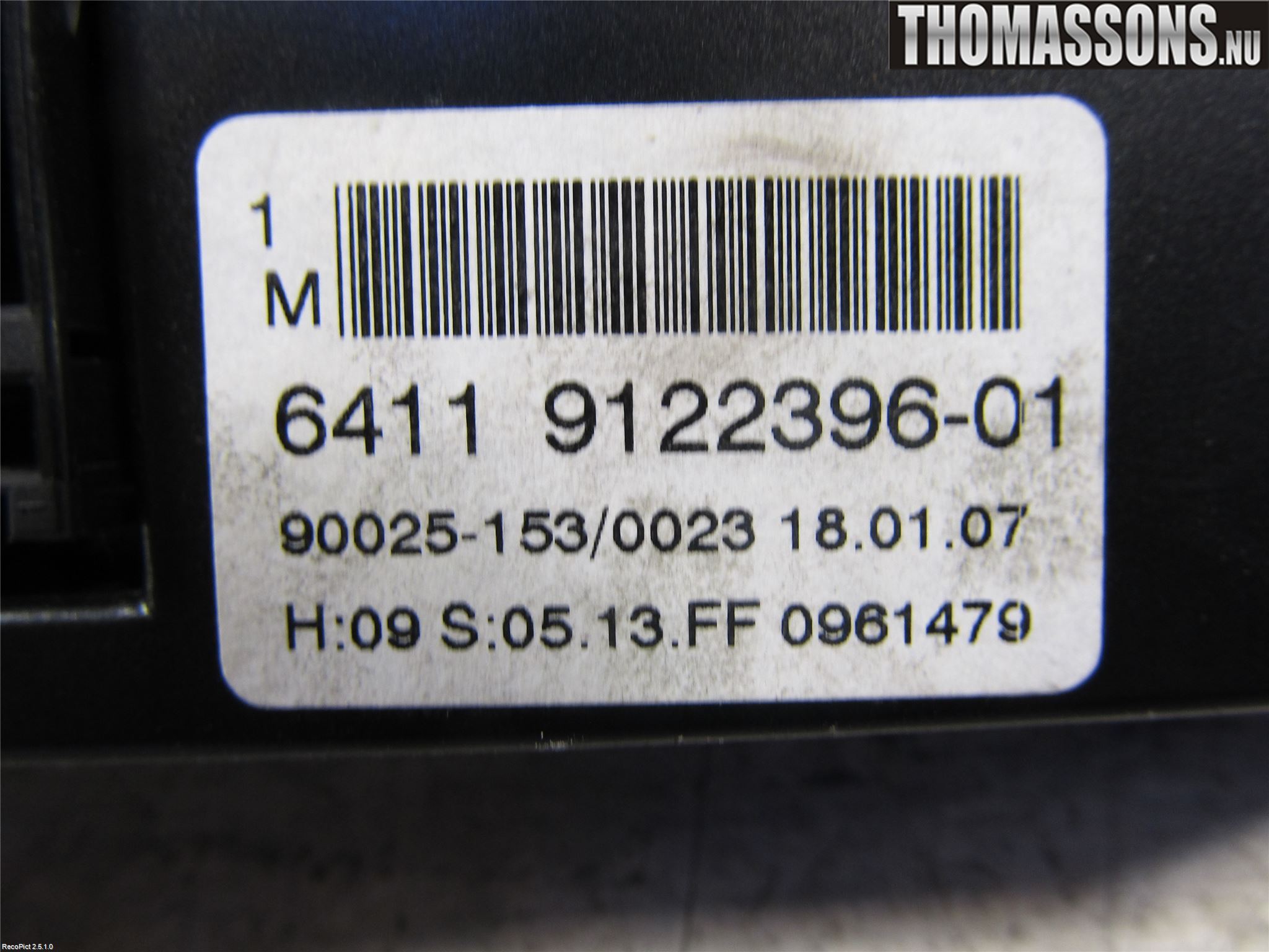 BMW 5 E60/61 Sed/Tou 02-10 Varme Ac Betjening-Display