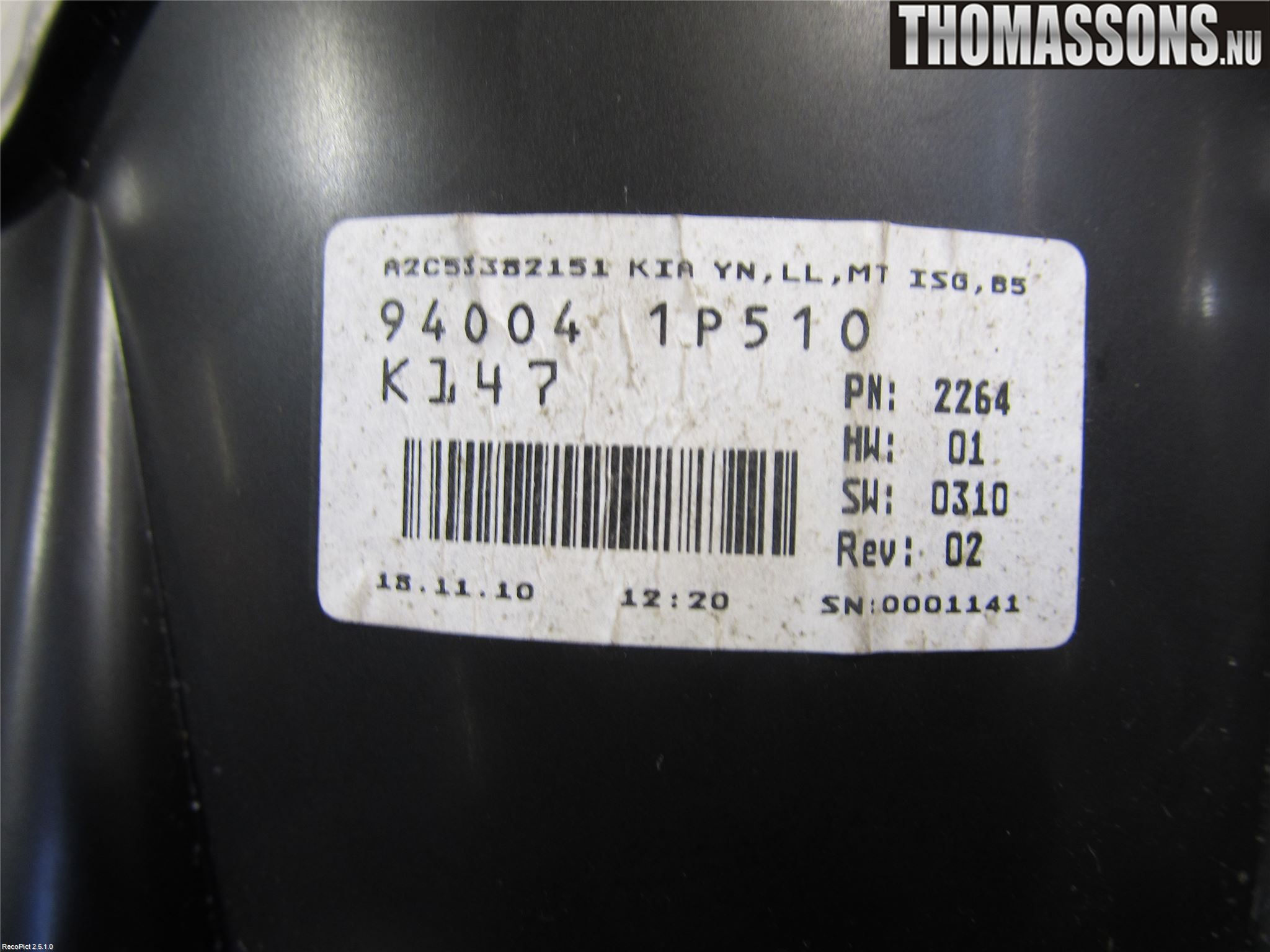 Kia VENGA 10-19 Instr Kombinert