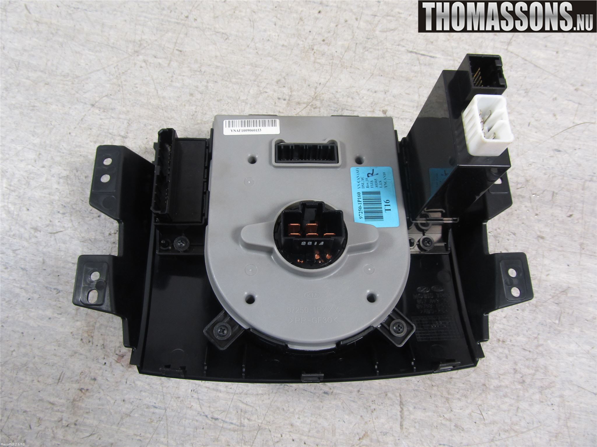 Kia VENGA 10-19 Varme Ac Betjening-Display