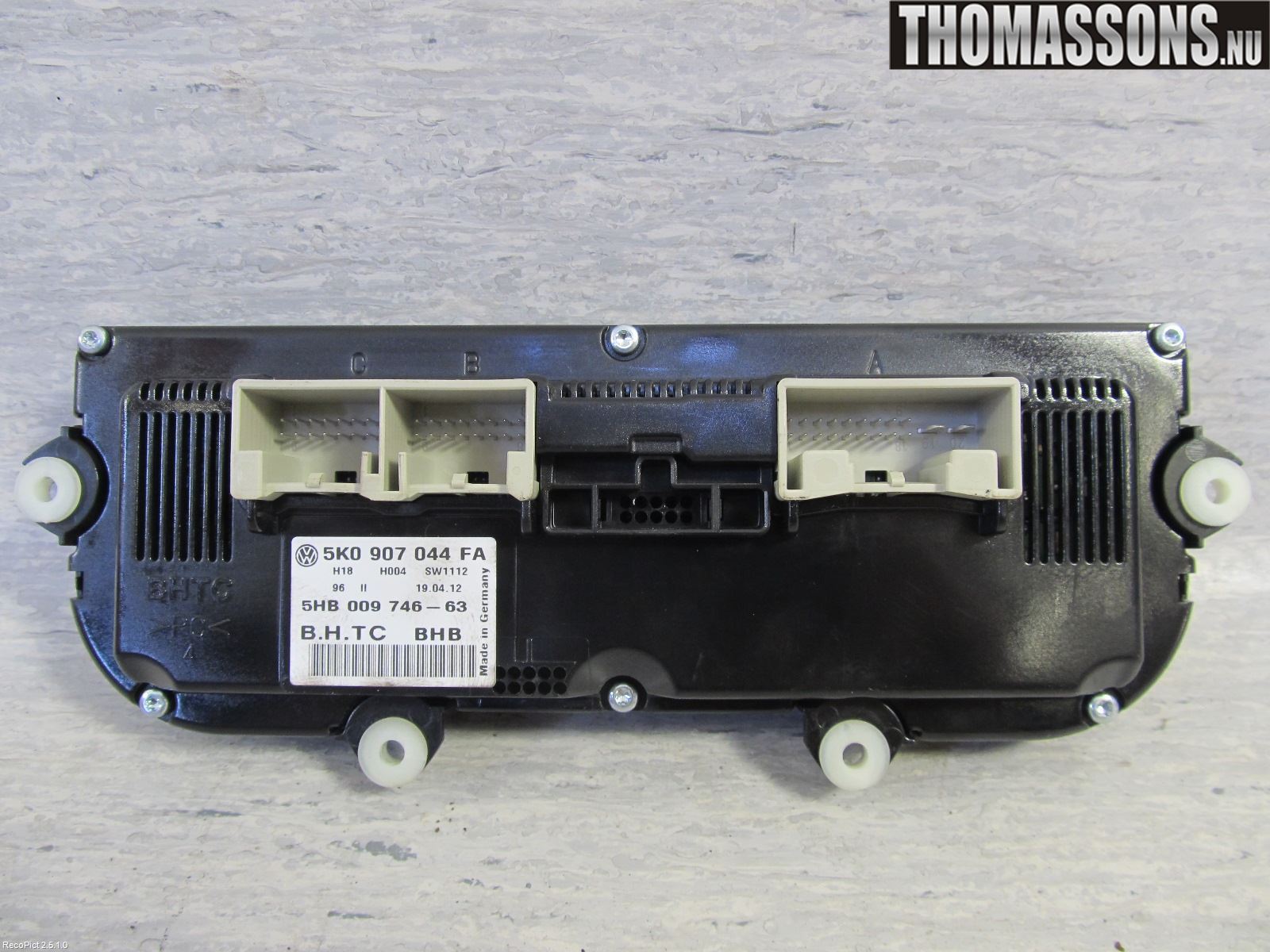 Volkswagen VW TIGUAN 07-16 Varme Ac Betjening-Display