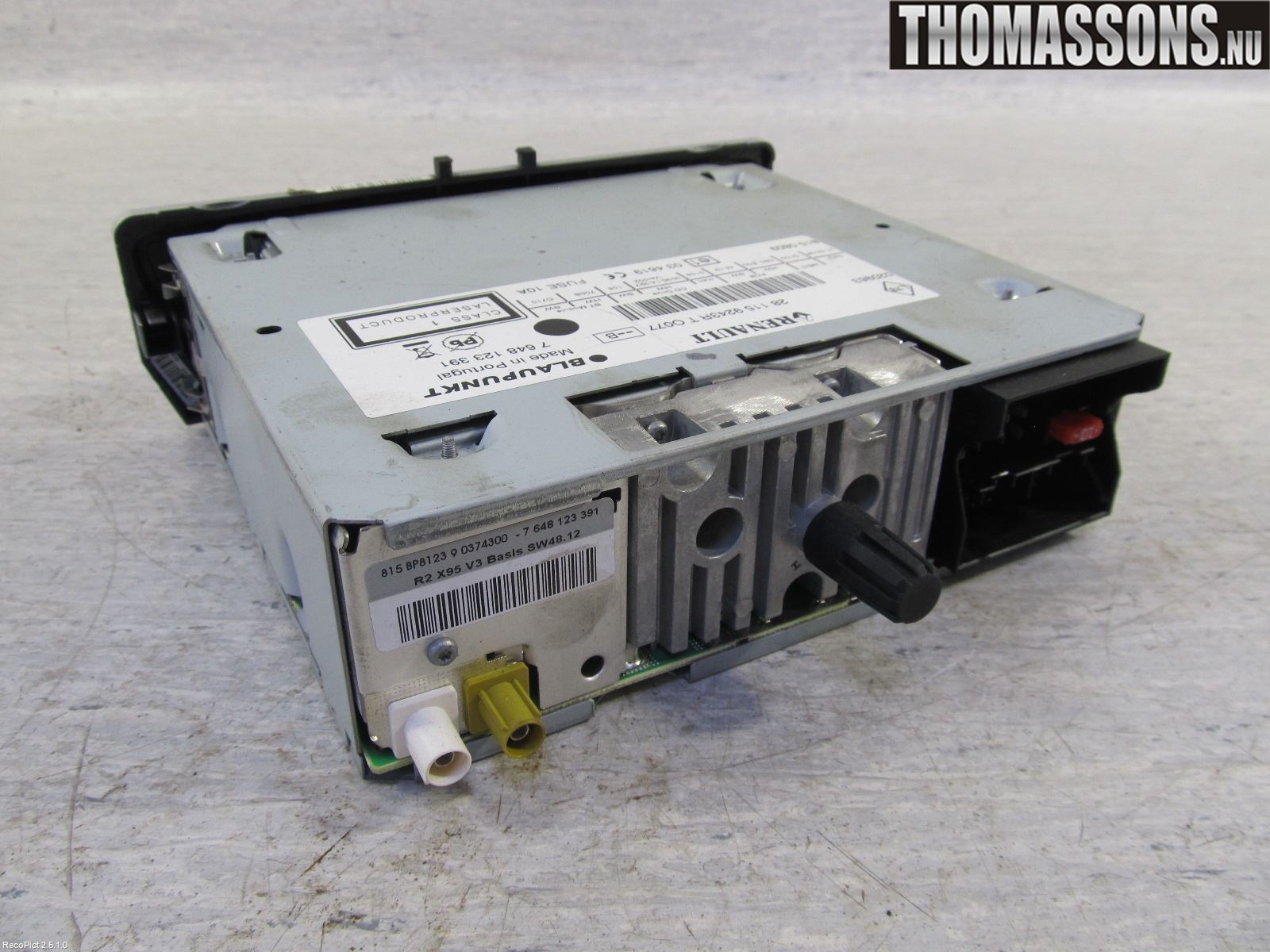 Renault MEGANE III 09-15 Stereo Radio Med Cd