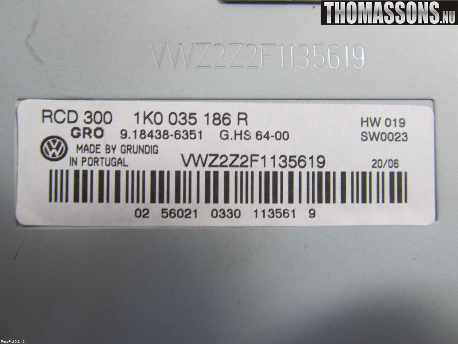 Volkswagen VW PASSAT 05-11 Stereo Radio Med Cd