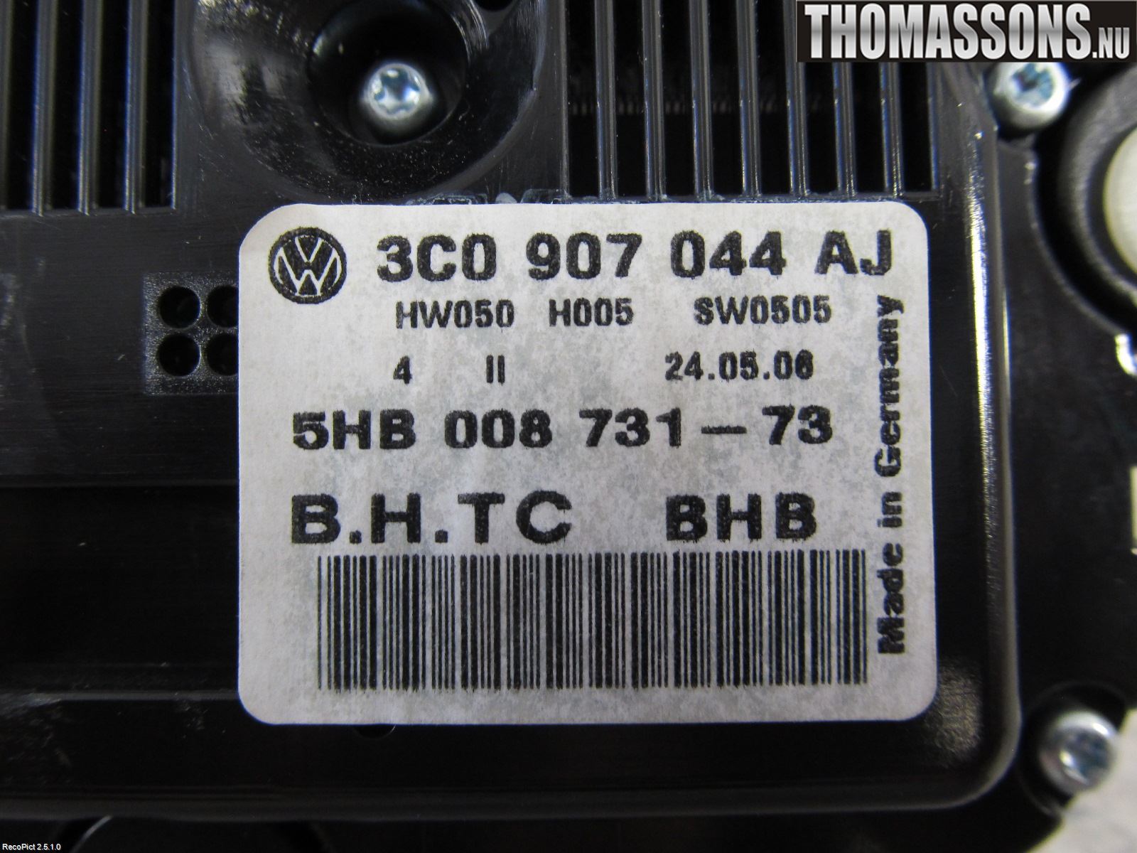 Volkswagen VW PASSAT 05-11 Varme Ac Betjening-Display