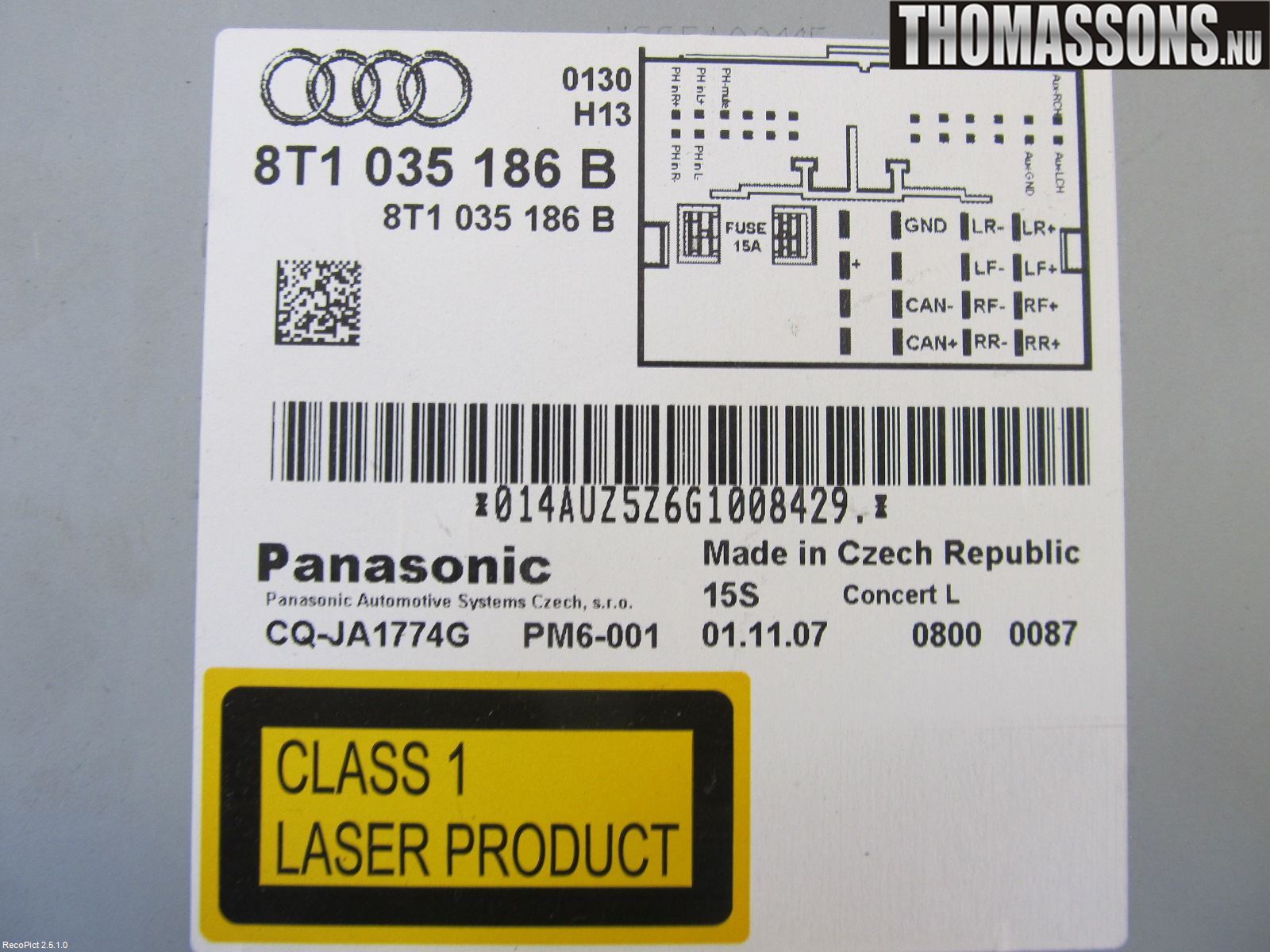 Audi A4/S4 08-11 Stereo Radio Med Cd