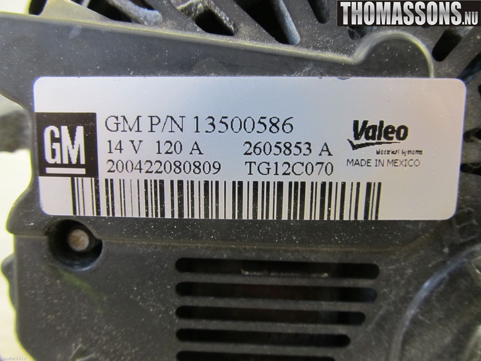 Opel ASTRA J 10-15 Dynamo