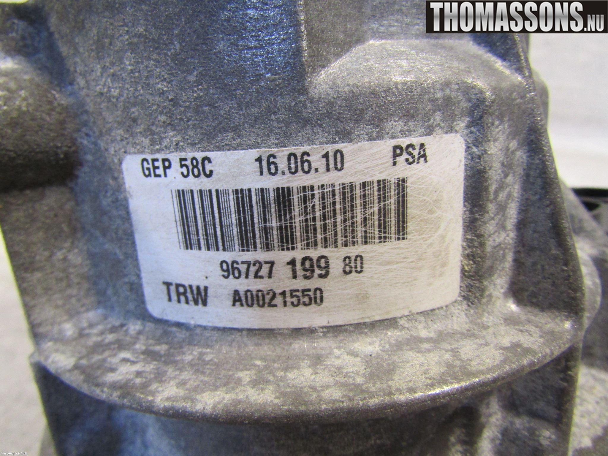 Peugeot 308 08-13 Servostyring Eletrisk Pumpe