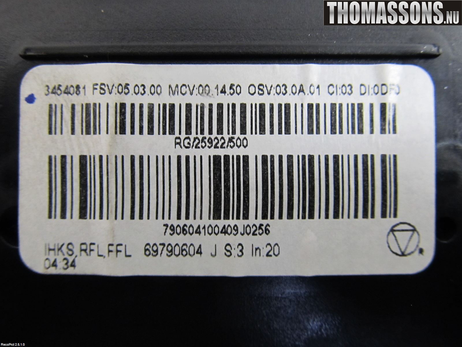 Mini CLUBMAN R55 06-14 Varme Ac Betjening-Display