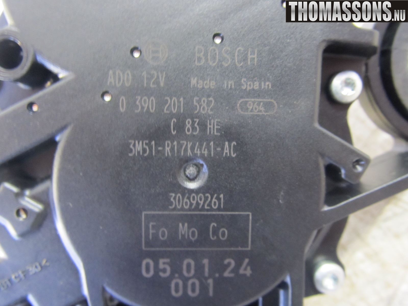 Volvo V50 04-07 Viskermotor Bakluke