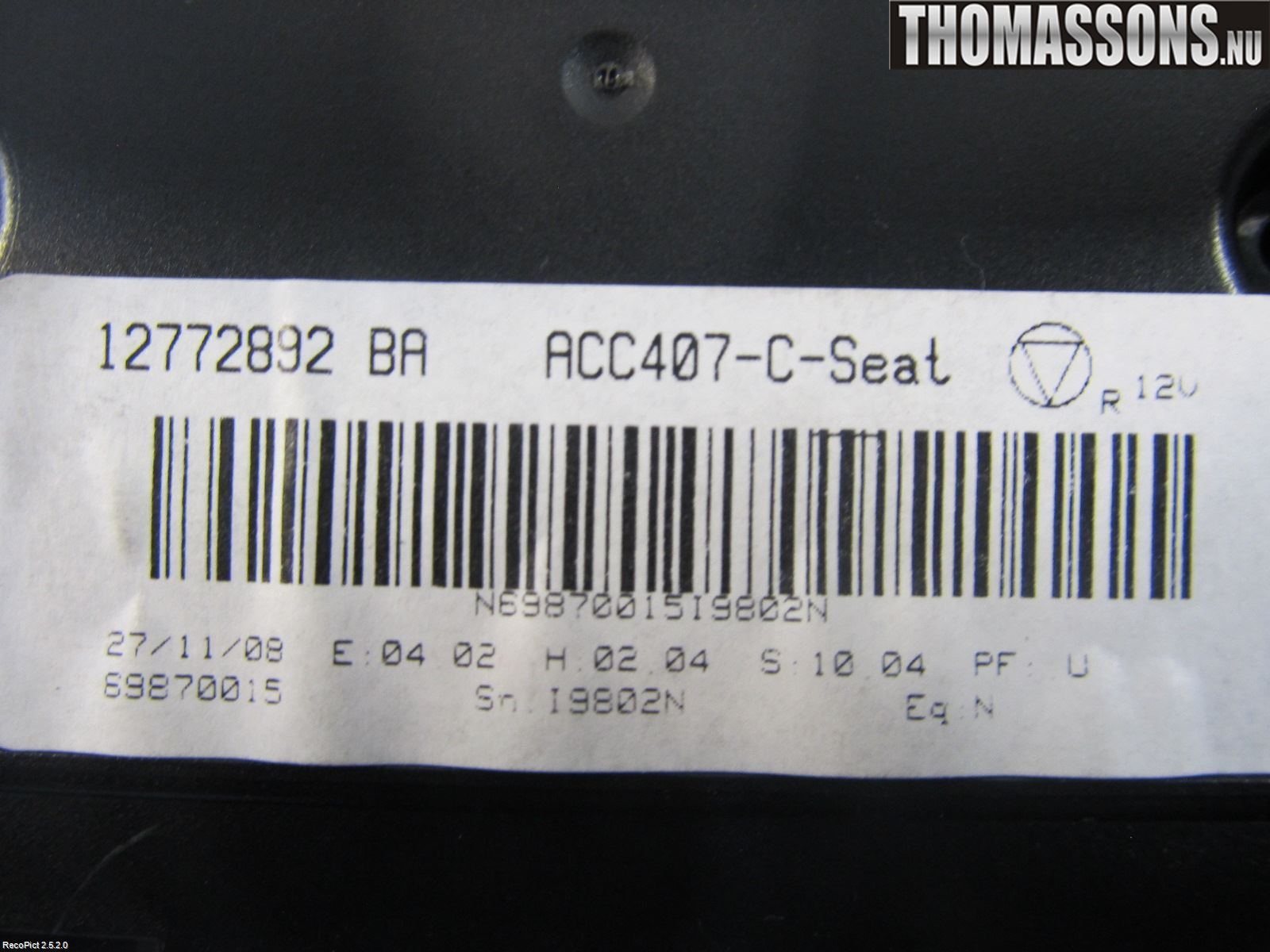 Saab 9-3 VER2/VER3 08-15 Varme Ac Betjening-Display