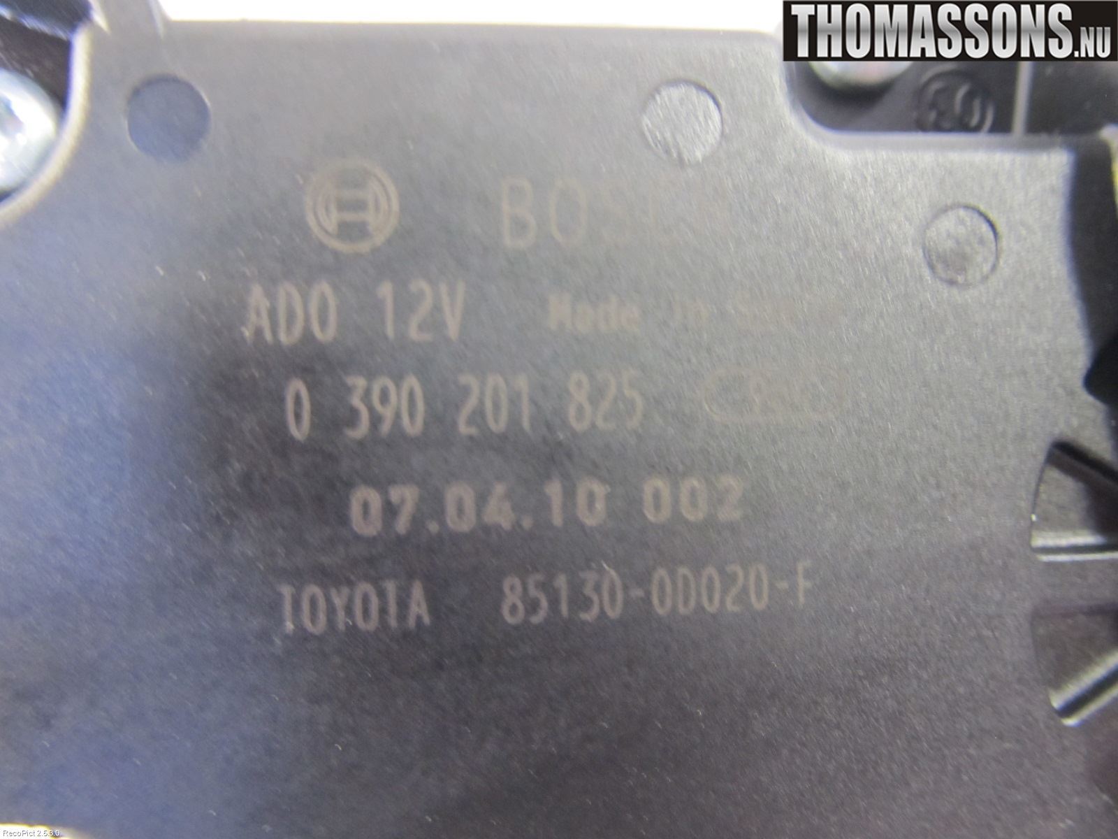 Toyota YARIS XP90 06-11 Viskermotor Bakluke