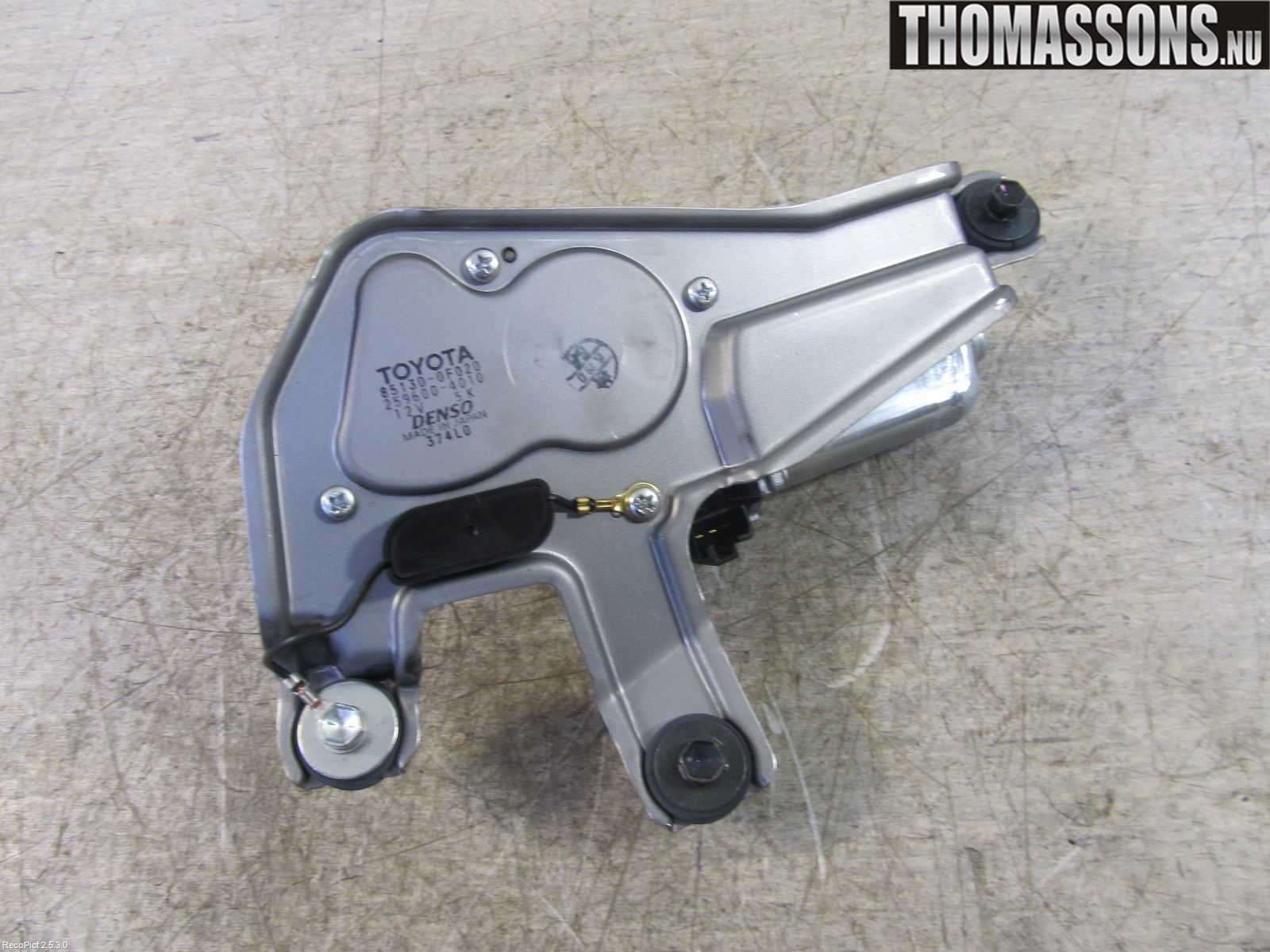 Toyota COROLLA VERSO 08-09 Viskermotor Bakluke