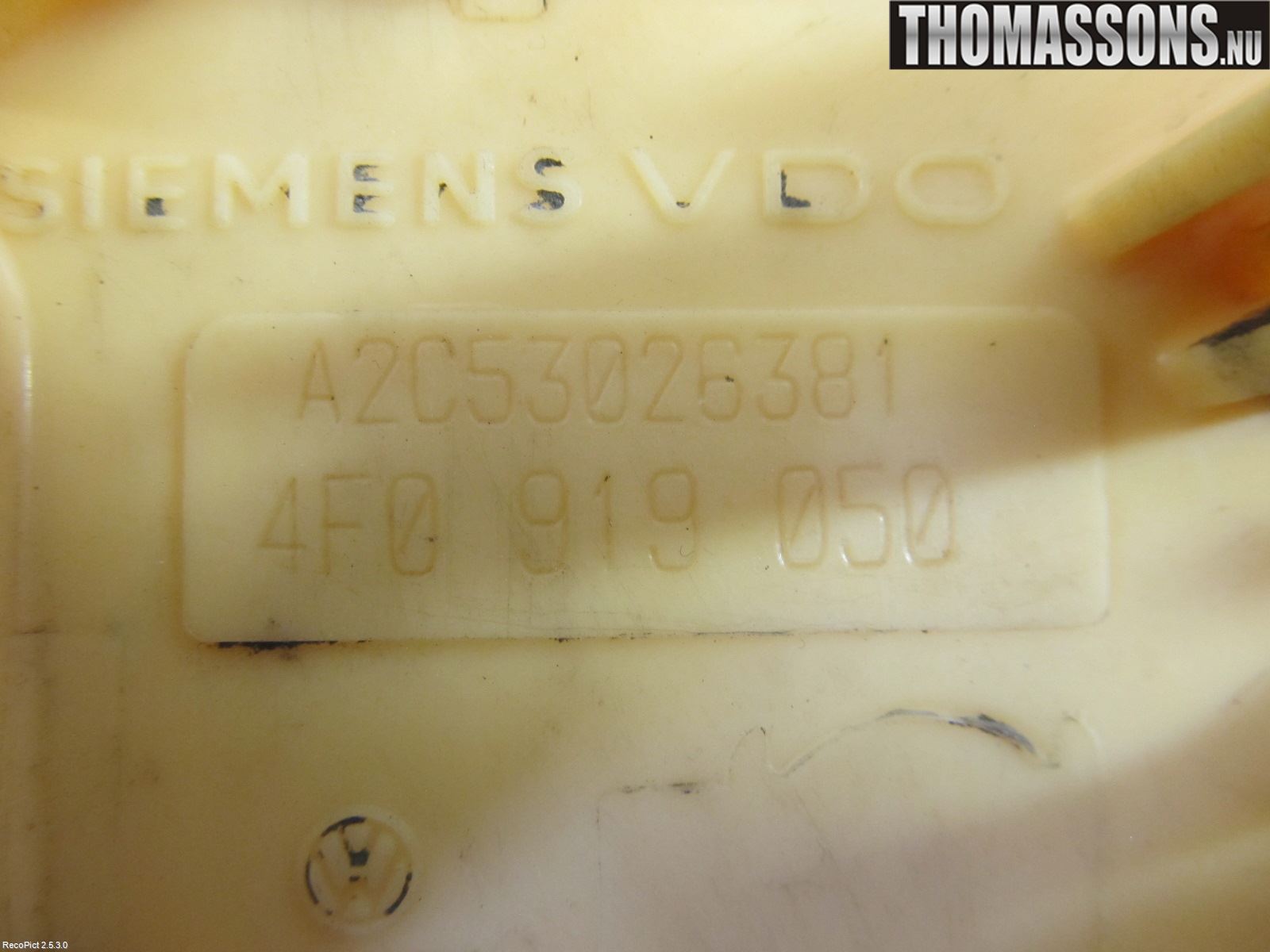 Audi A6/S6     05-11 Drivstoffpumpe Fødepumpe El