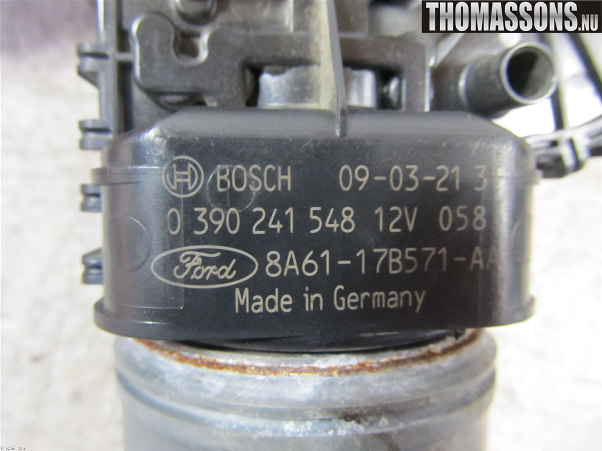 Ford FIESTA 09-12 Viskermotor Bakluke