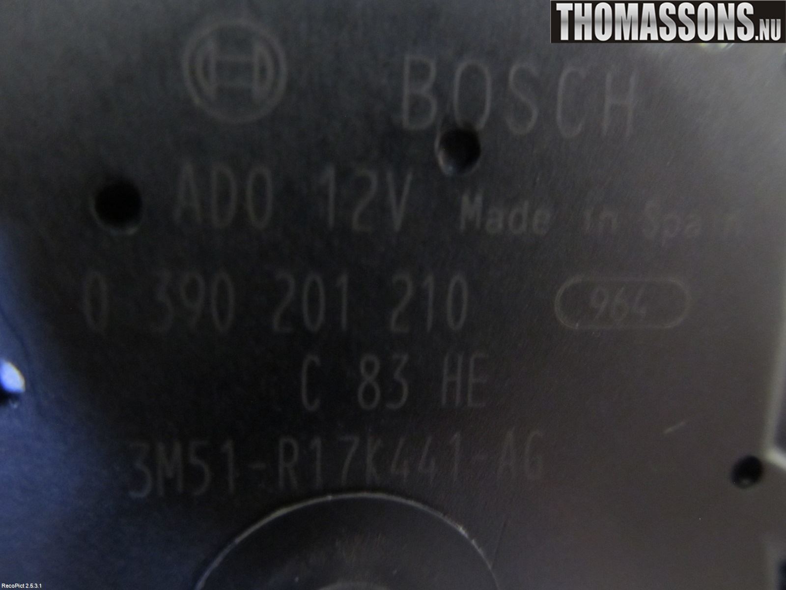 Ford MONDEO 07-15 Viskermotor Bakluke