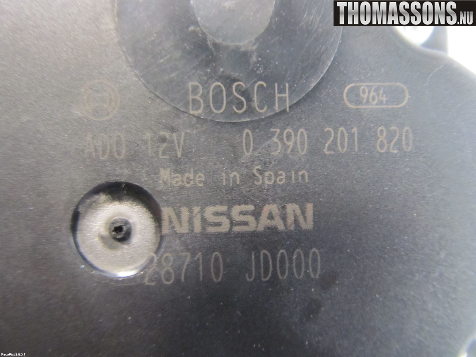 Nissan QASHQAI+2  08-10 Viskermotor Bakluke