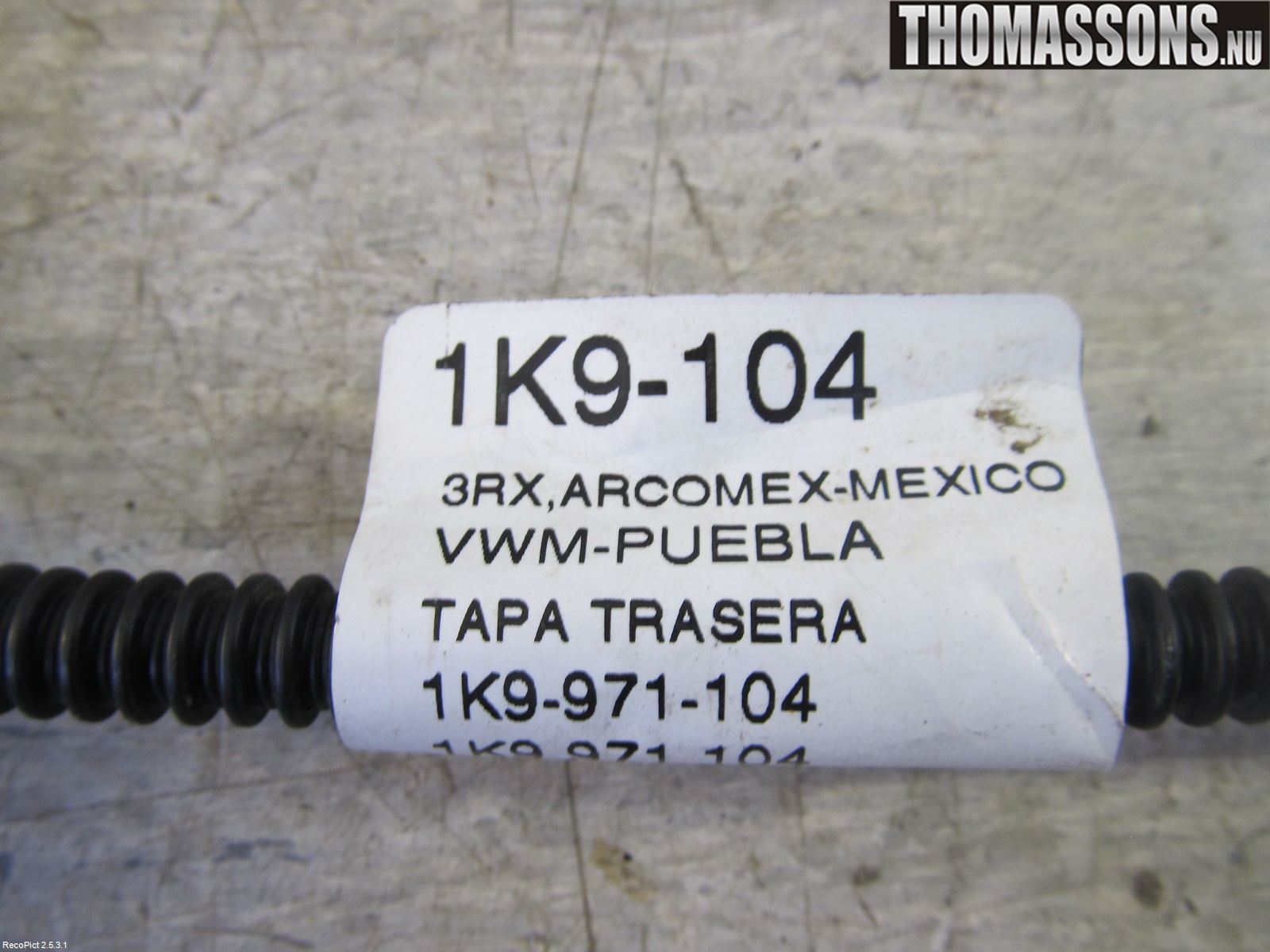 Volkswagen VW GOLF V 04-09 Sensor Ryggesensor