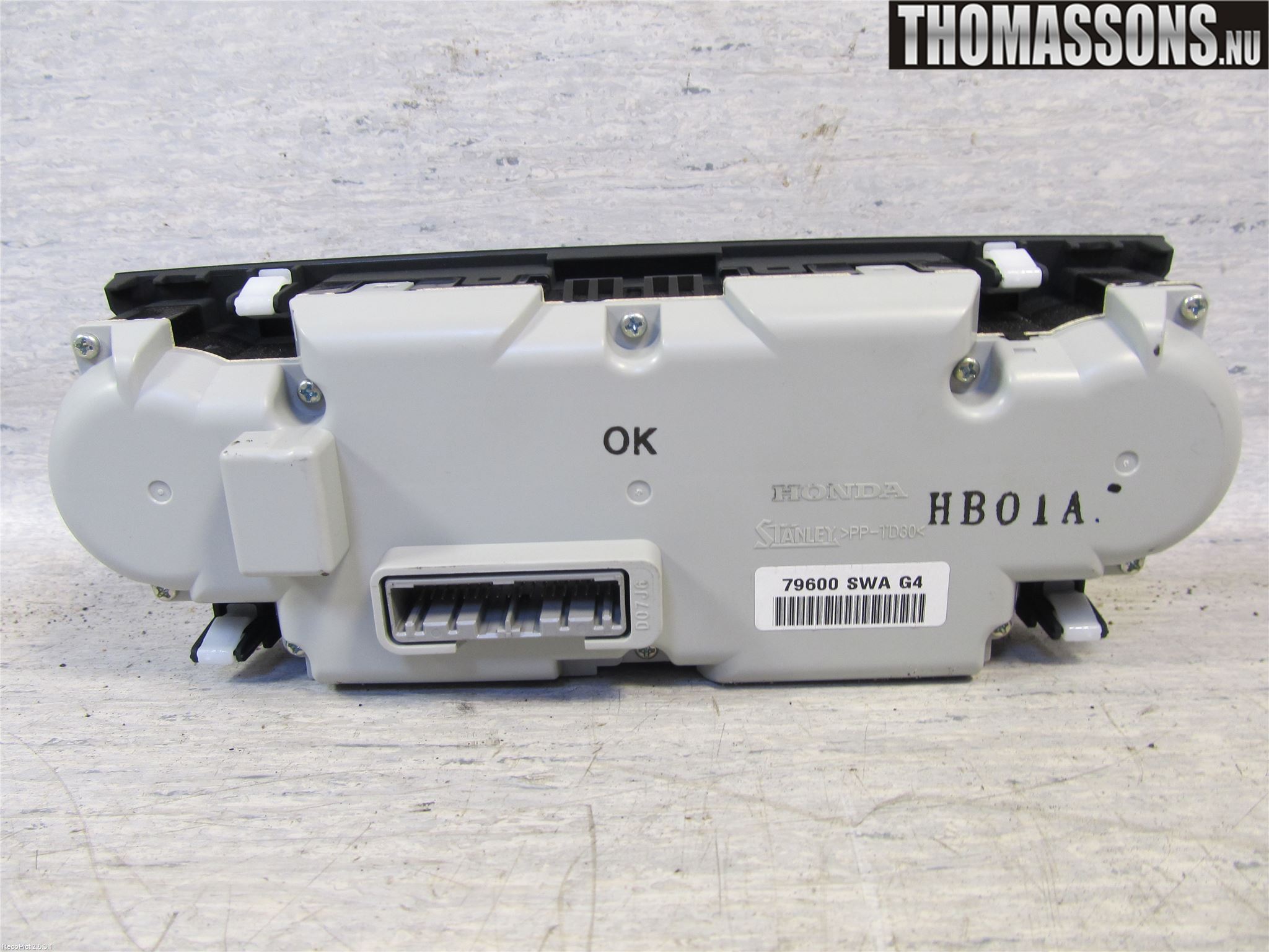 Honda CR-V 07-12 Varme Ac Betjening-Display