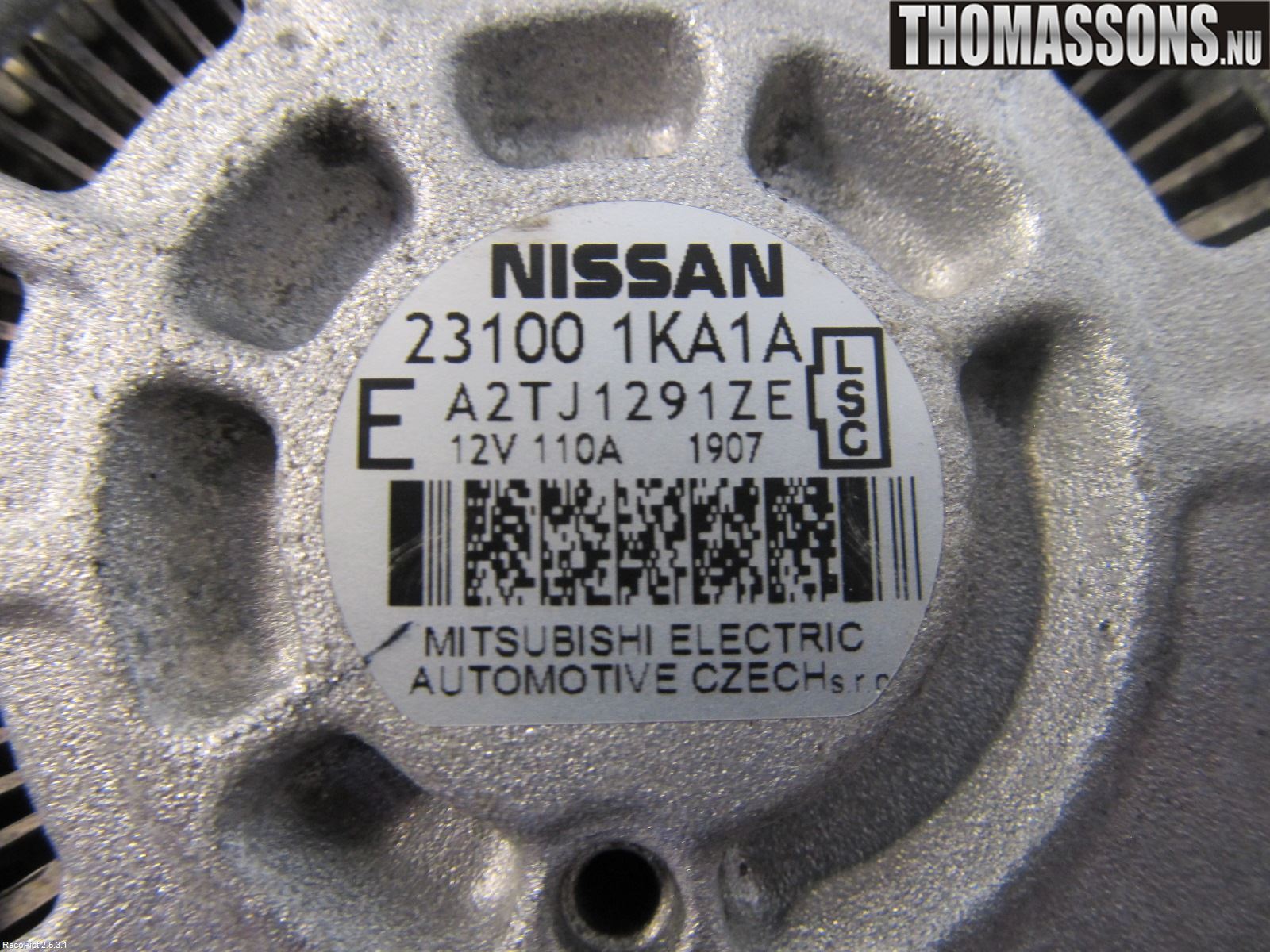 Nissan JUKE 10-14 Dynamo