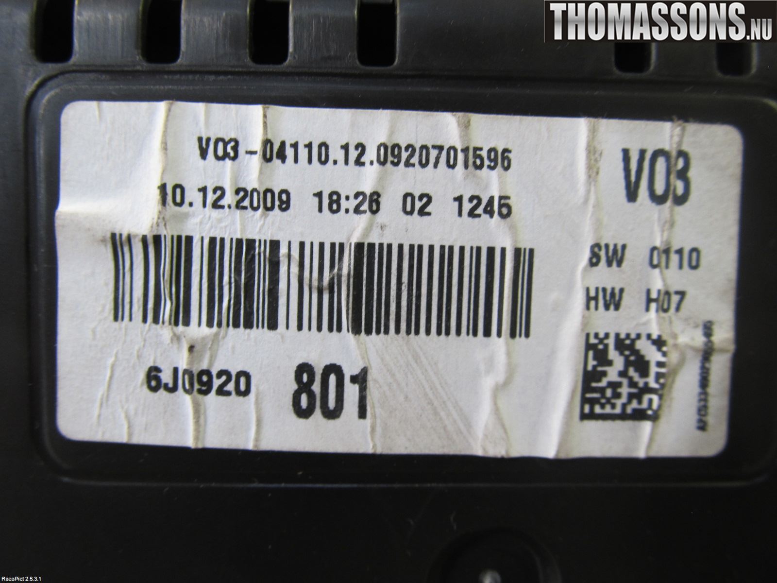 Seat IBIZA IV 08-16 Instr Kombinert