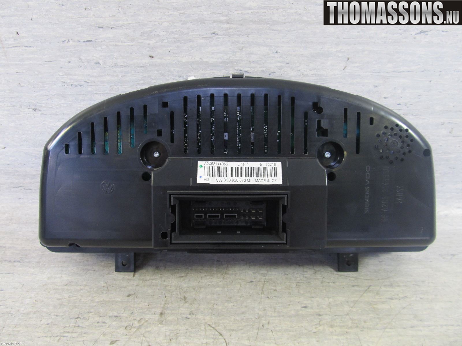 Volkswagen VW PASSAT 05-11 Instr Kombinert