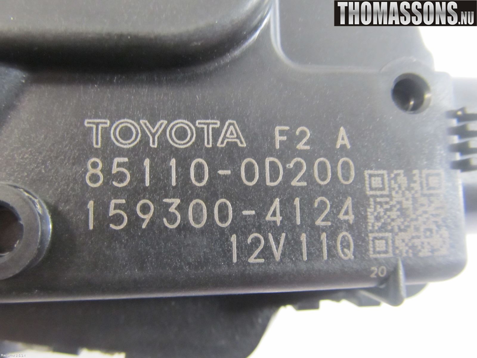 Toyota YARIS XP130 12-14 Viskermotor Bakluke