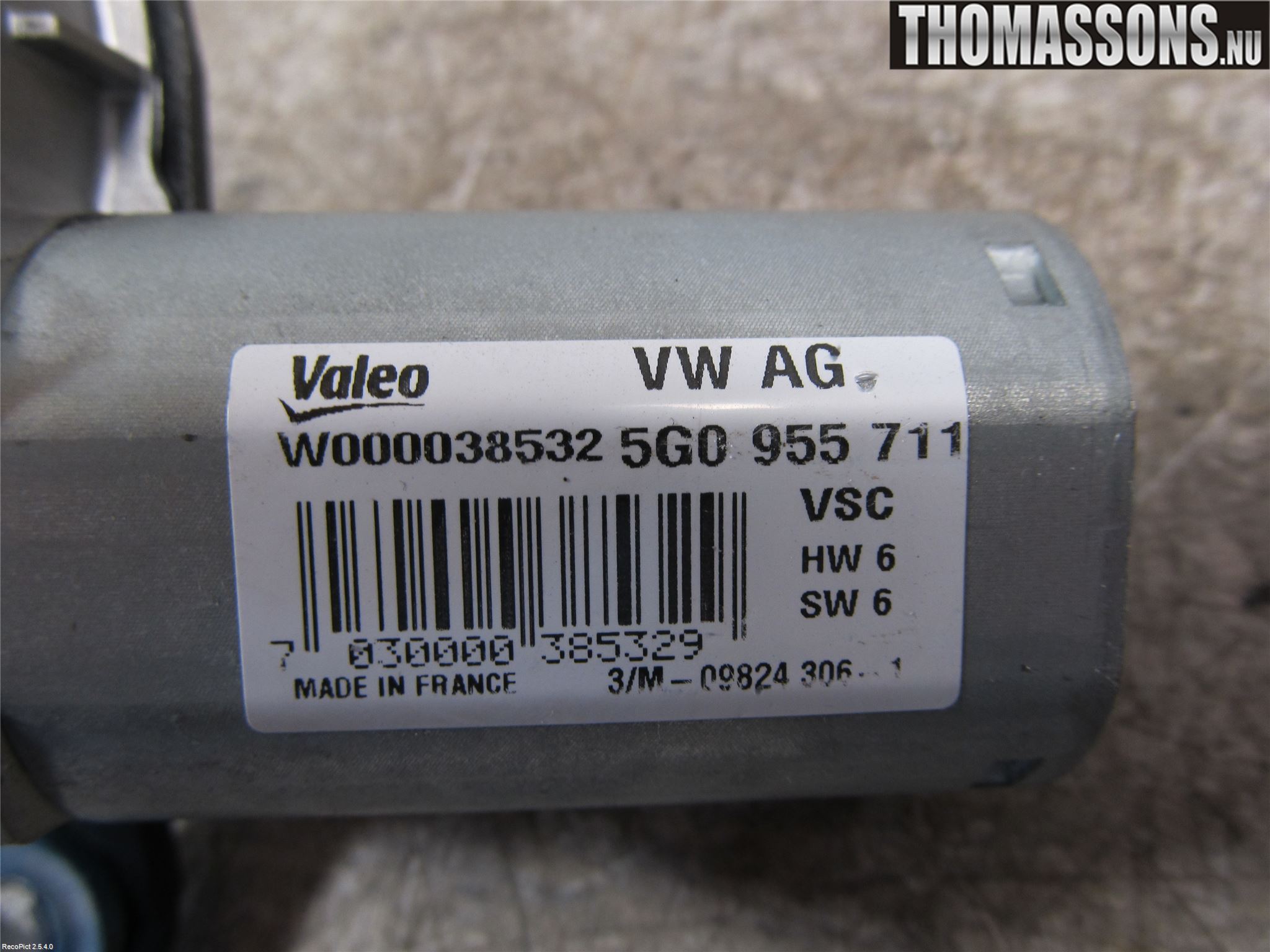Volkswagen VW GOLF / E-GOLF VII 13-20 Viskermotor Bakluke