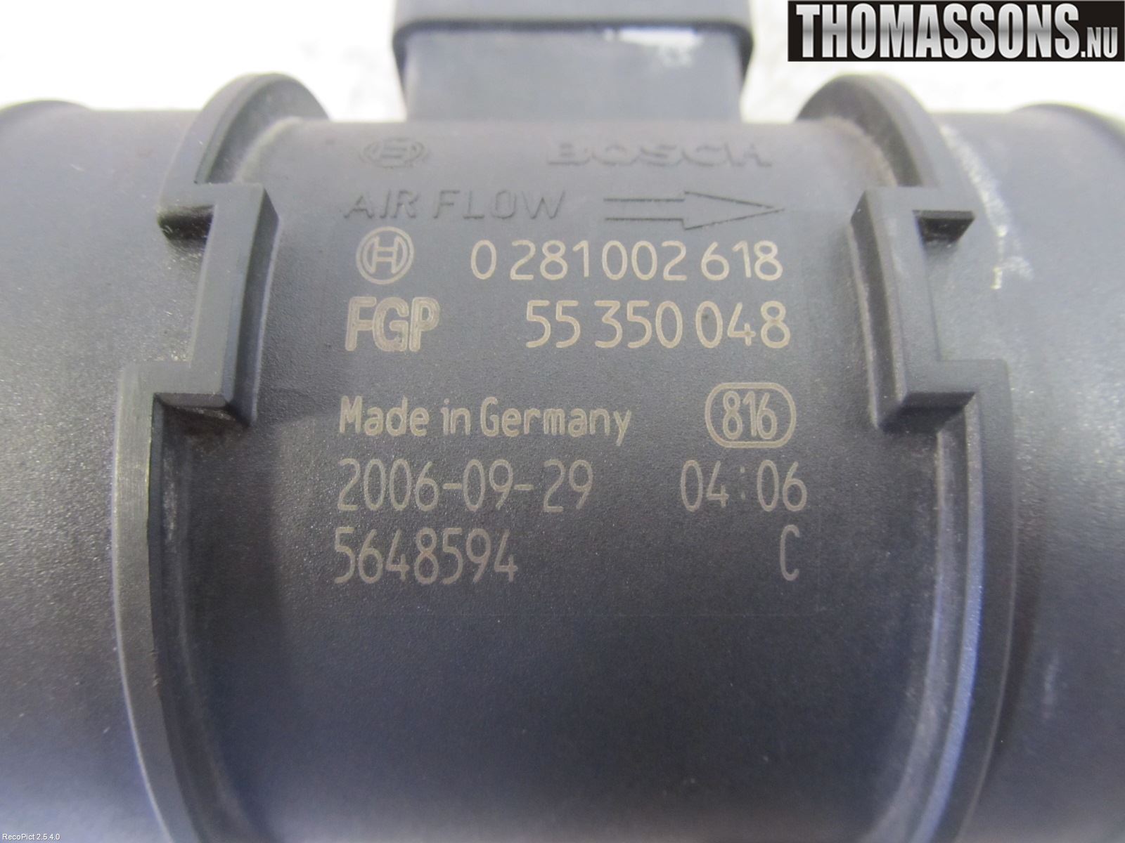 Opel ASTRA H 04-12 Inns Luftmassemåler